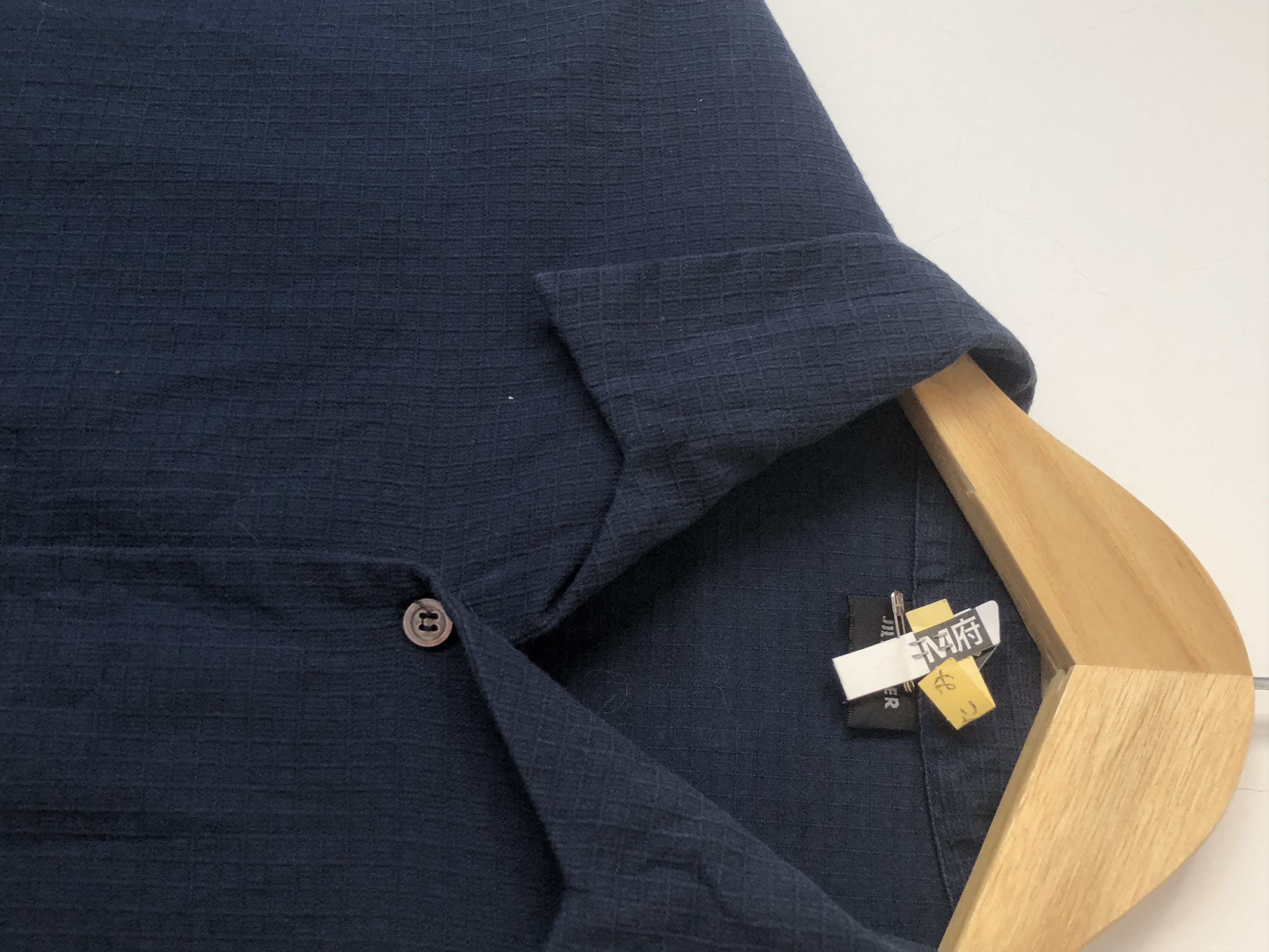Jil Sander navy camp cropped shirt Size US S / EU 44-46 / 1 - 3 Thumbnail