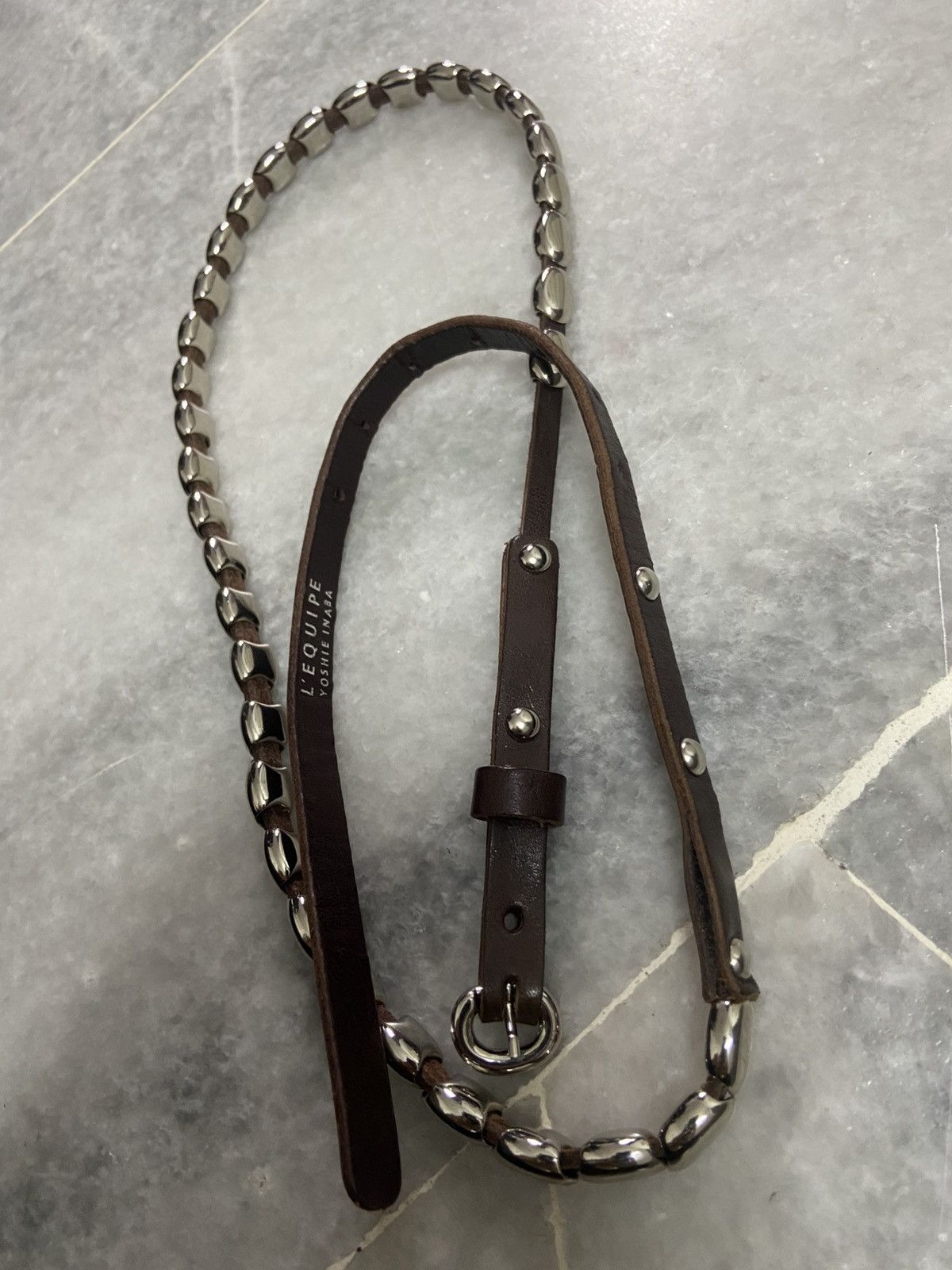 yoshie inaba Yoshie inaba Studded Skinny leather Belt Size ONE SIZE - 8 Thumbnail