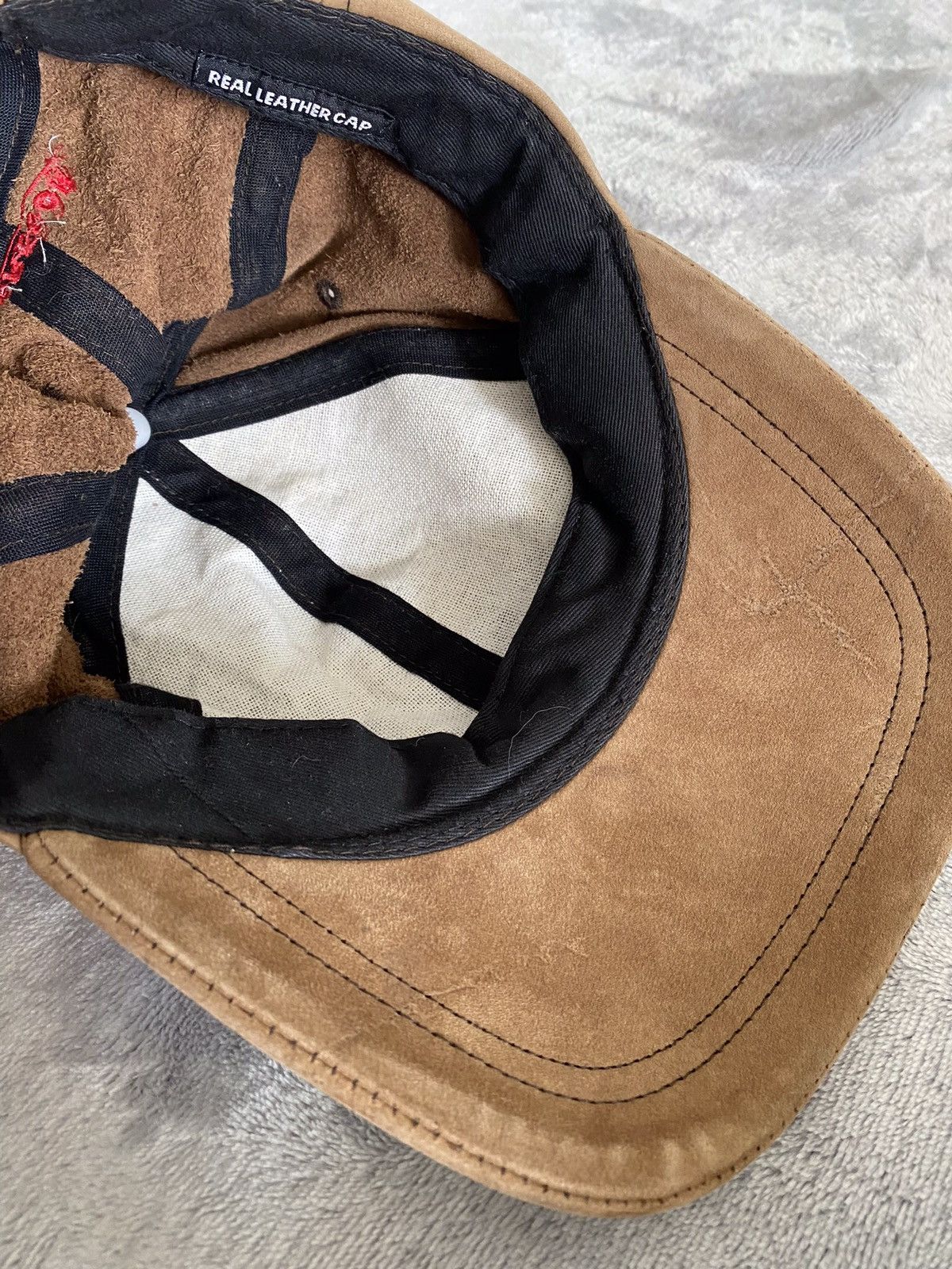 Leather × Vintage Leather Brown Tony Cap Japanese Brand Size ONE SIZE - 6 Thumbnail