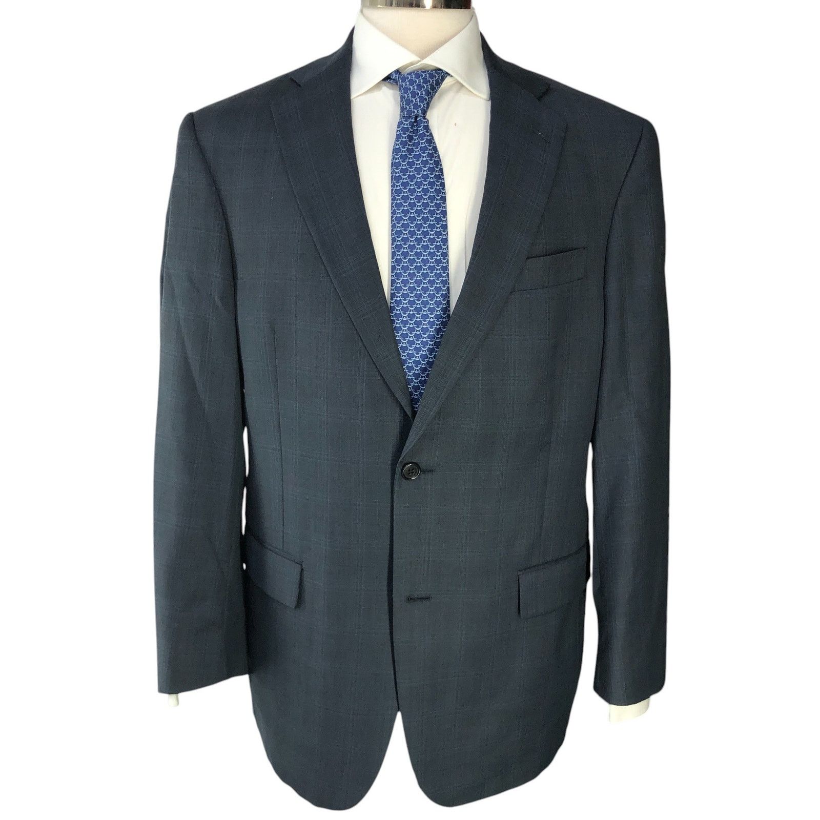 Hart Schaffner Marx Hart Schaffner Marx HSM Size 40R Sport Coat Windowpane Size 40R - 13 Thumbnail