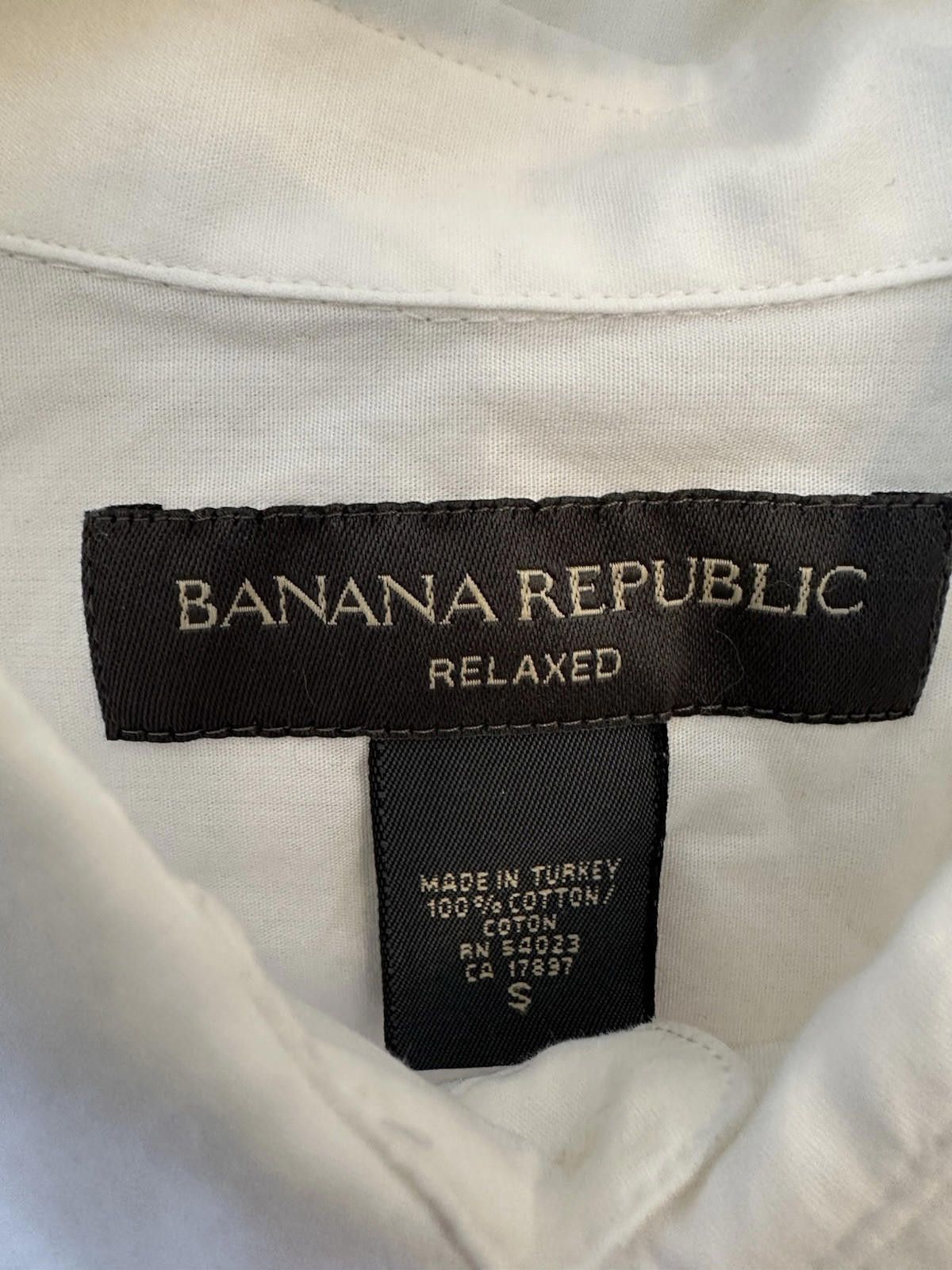 Banana Republic Banana Republic Shirt Mens S Blue White Button Size US S / EU 44-46 / 1 - 2 Thumbnail
