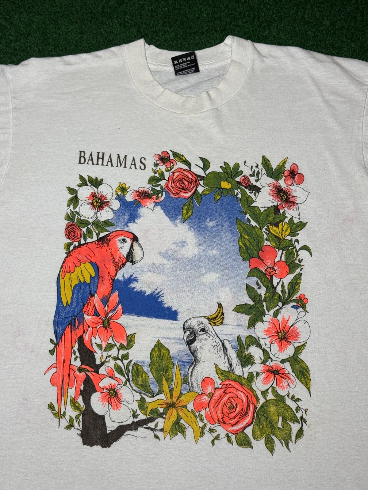 Vintage Bahamas Tropical Bird Vintage 90s Beach Large 21x27 T Shirt Size US L / EU 52-54 / 3 - 2 Thumbnail