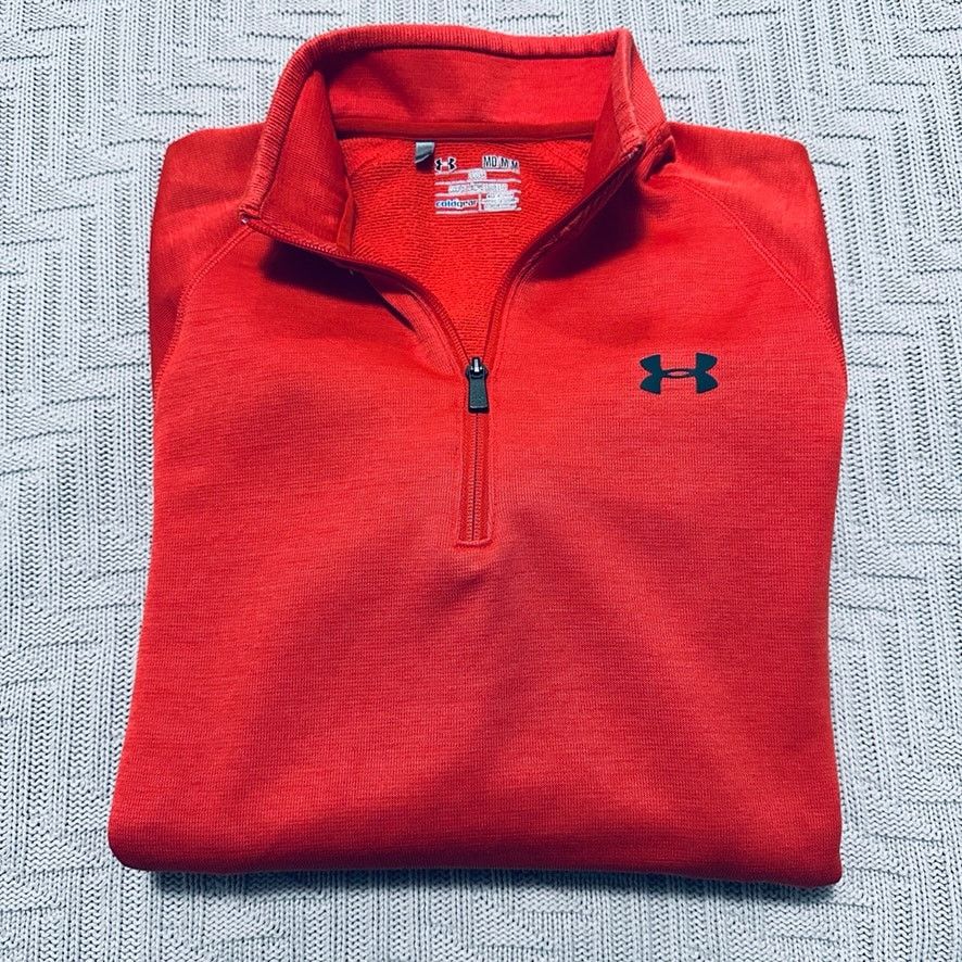 Under Armour Under Armour orange quarter zip loose fit pullover Size US M / EU 48-50 / 2 - 1 Thumbnail