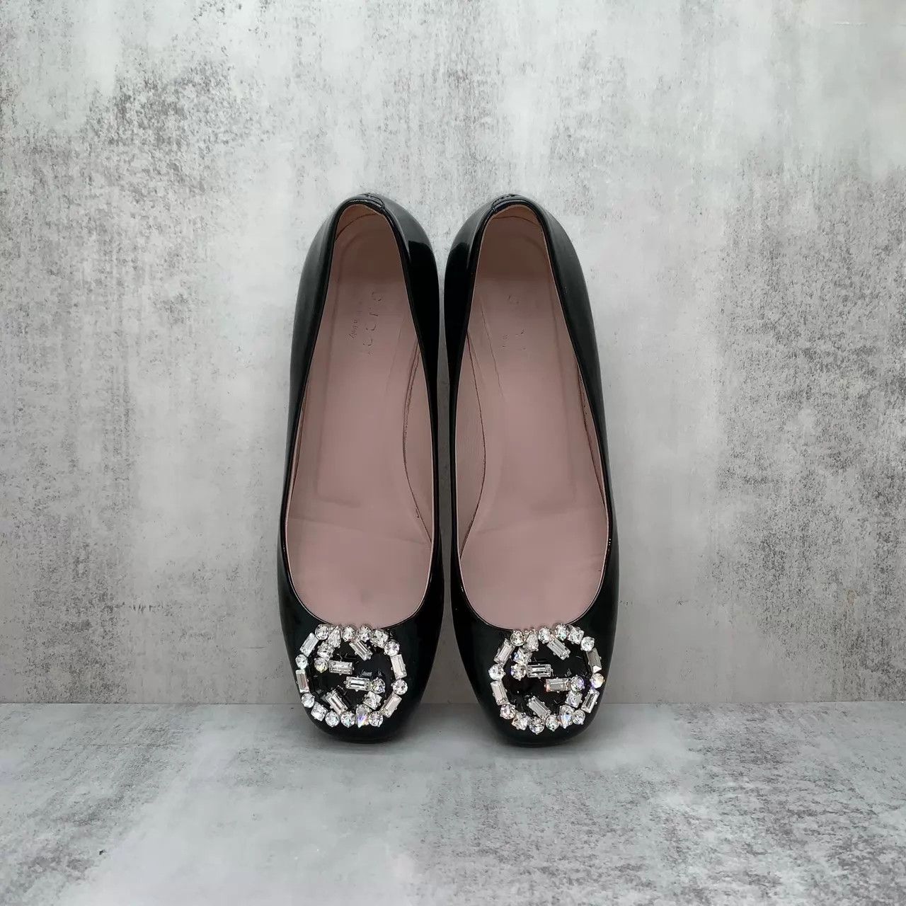 Gucci Gucci Black Patent Leather Crystal Sneaker EU 36.5 95new Size US 6 / IT 36 - 6 Thumbnail