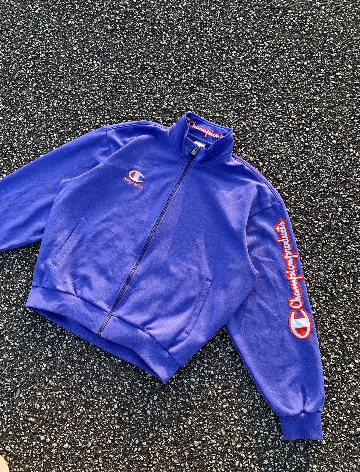 Champion × Vintage Vintage Champion Track Jacket Zip Sweatshirt Sportswear y2k Size US S / EU 44-46 / 1 - 1 Thumbnail