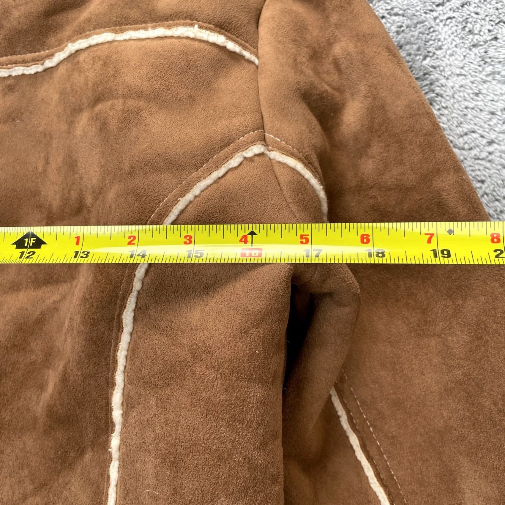 Boden Boden Coat Womens 14 Brown Fuax Leather Sherpa Shearling Jacket Rancher Western Size XL / US 12-14 / IT 48-50 - 8 Thumbnail