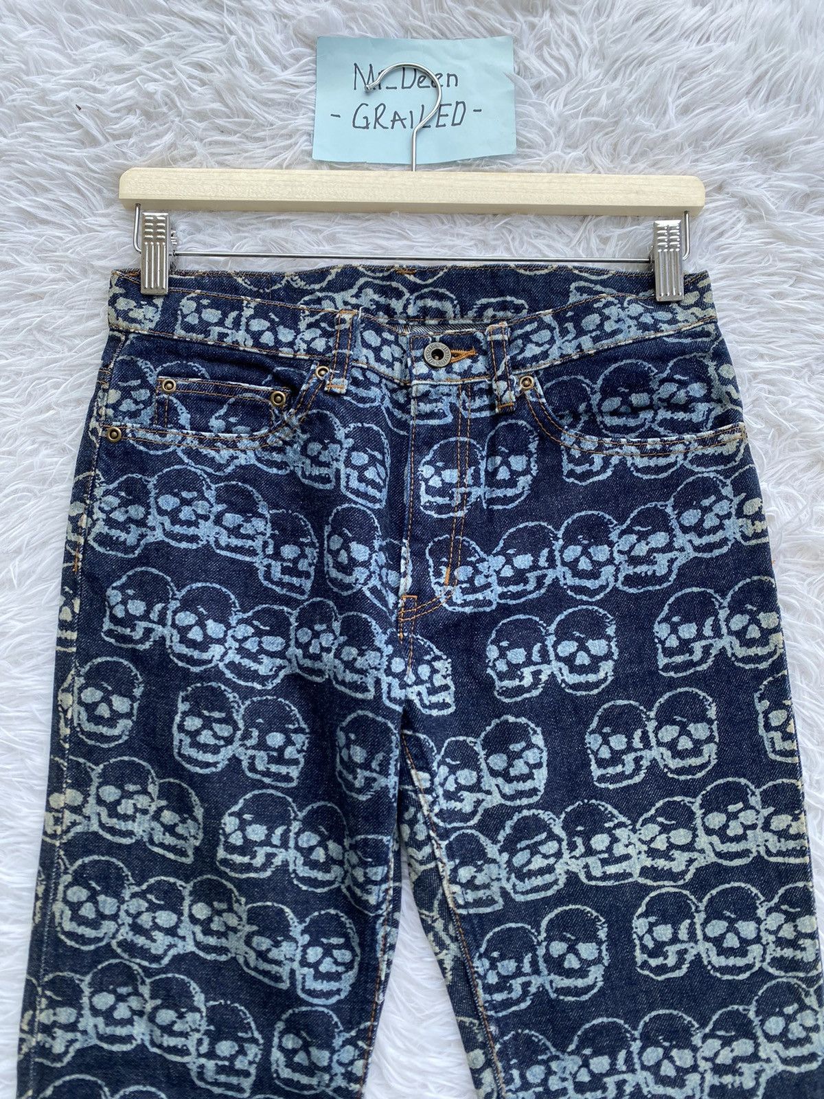 Hysteric Glamour Rare Vintage Hysteric Glamour Skulls All Over Jean/ Denim Size US 29 - 7 Thumbnail
