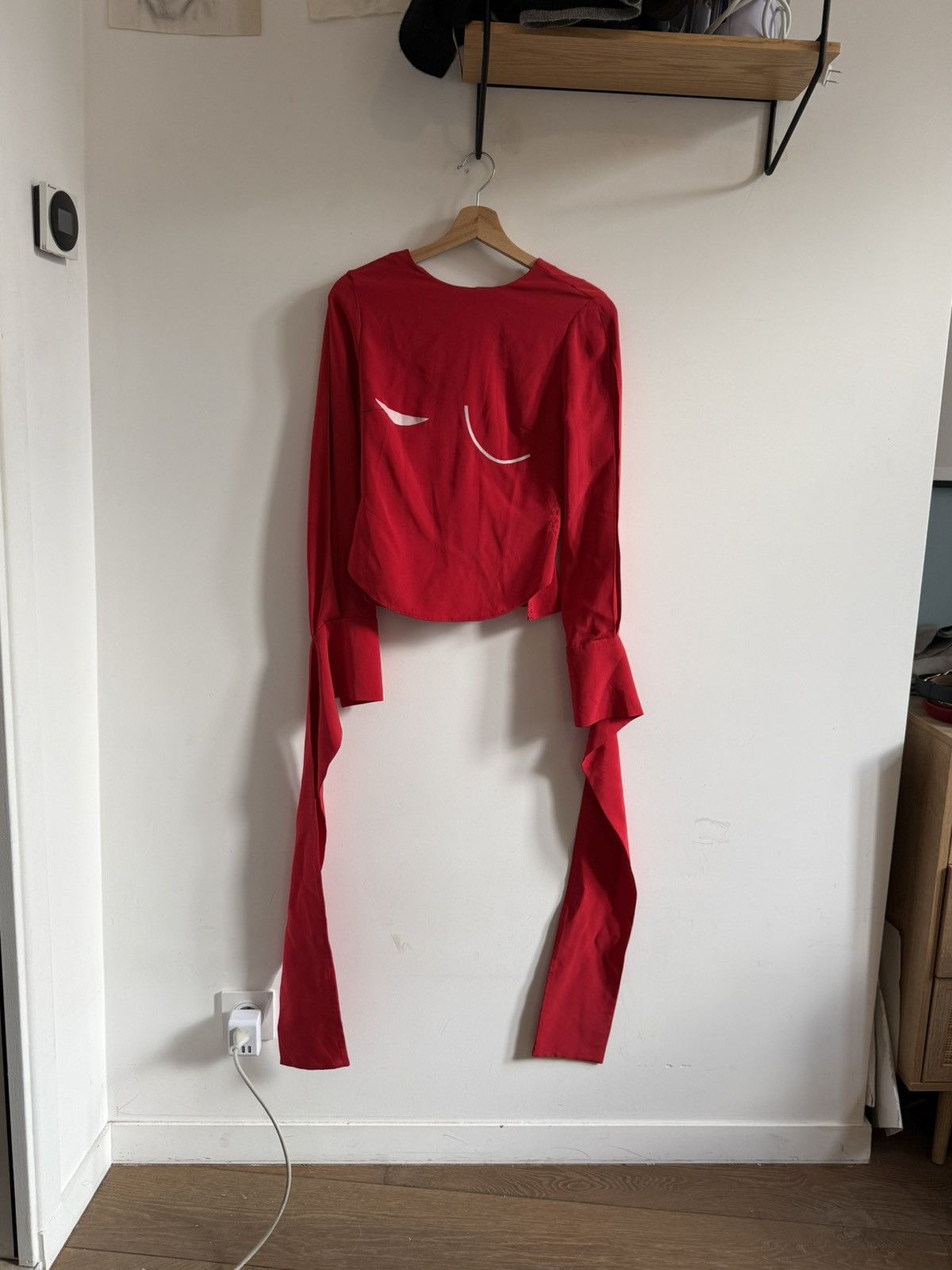 Other Moonstop Red Corset-Style Blouse Size M / US 6-8 / IT 42-44 - 2 Thumbnail