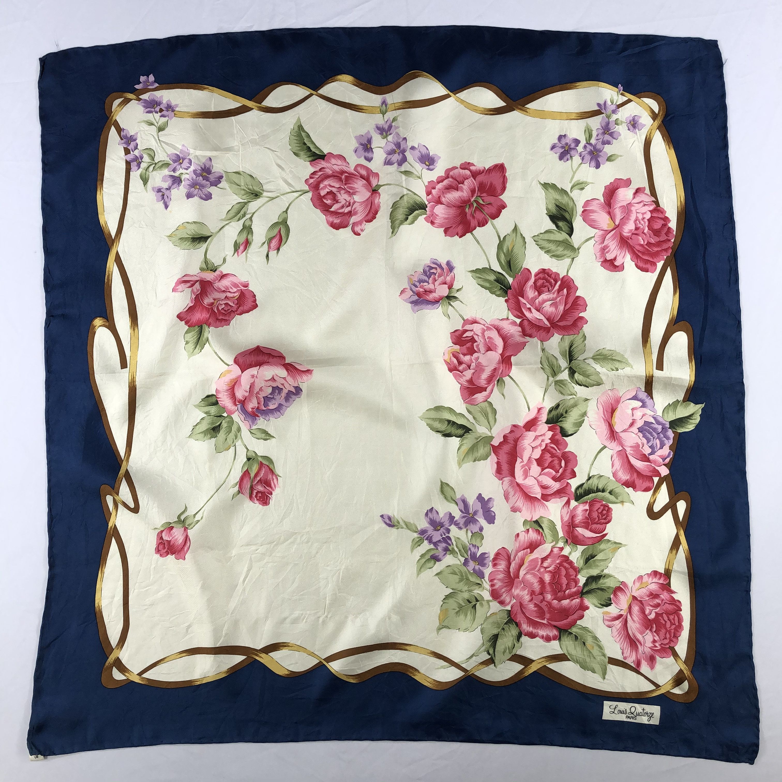 Vintage Vintage Silk Scarf Size ONE SIZE - 2 Thumbnail