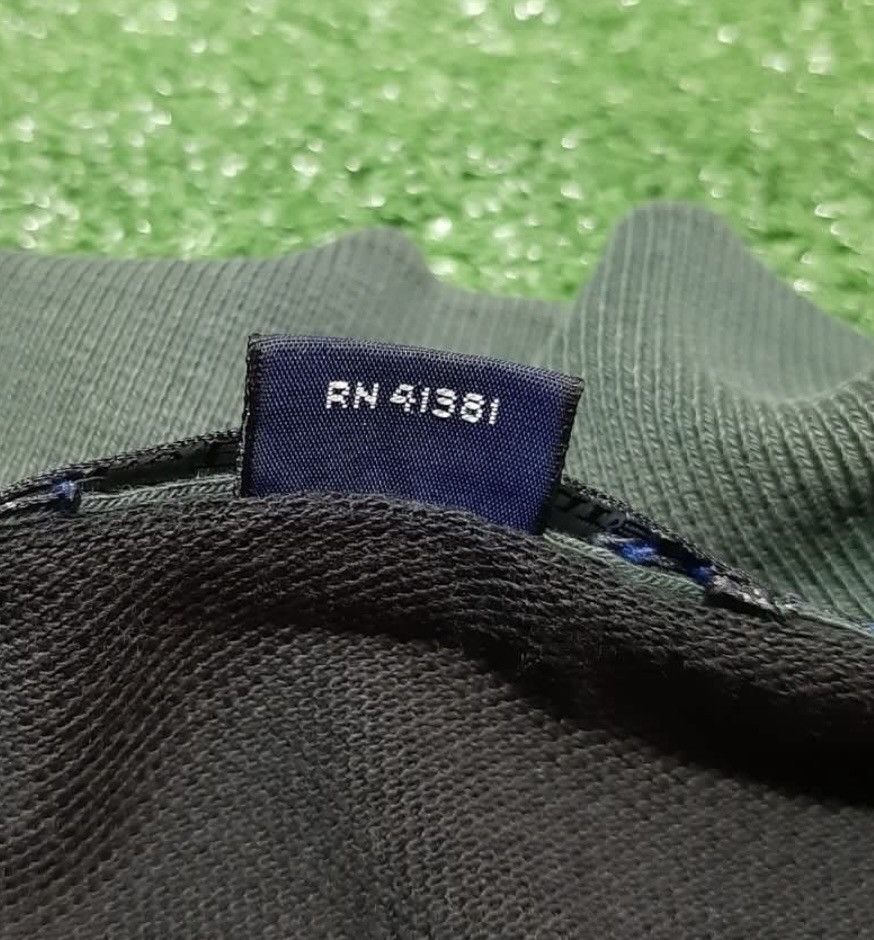 Polo Ralph Lauren × Vintage Polo Ralph Lauren Striped Army/Black Rugby Polos Size US S / EU 44-46 / 1 - 5 Thumbnail