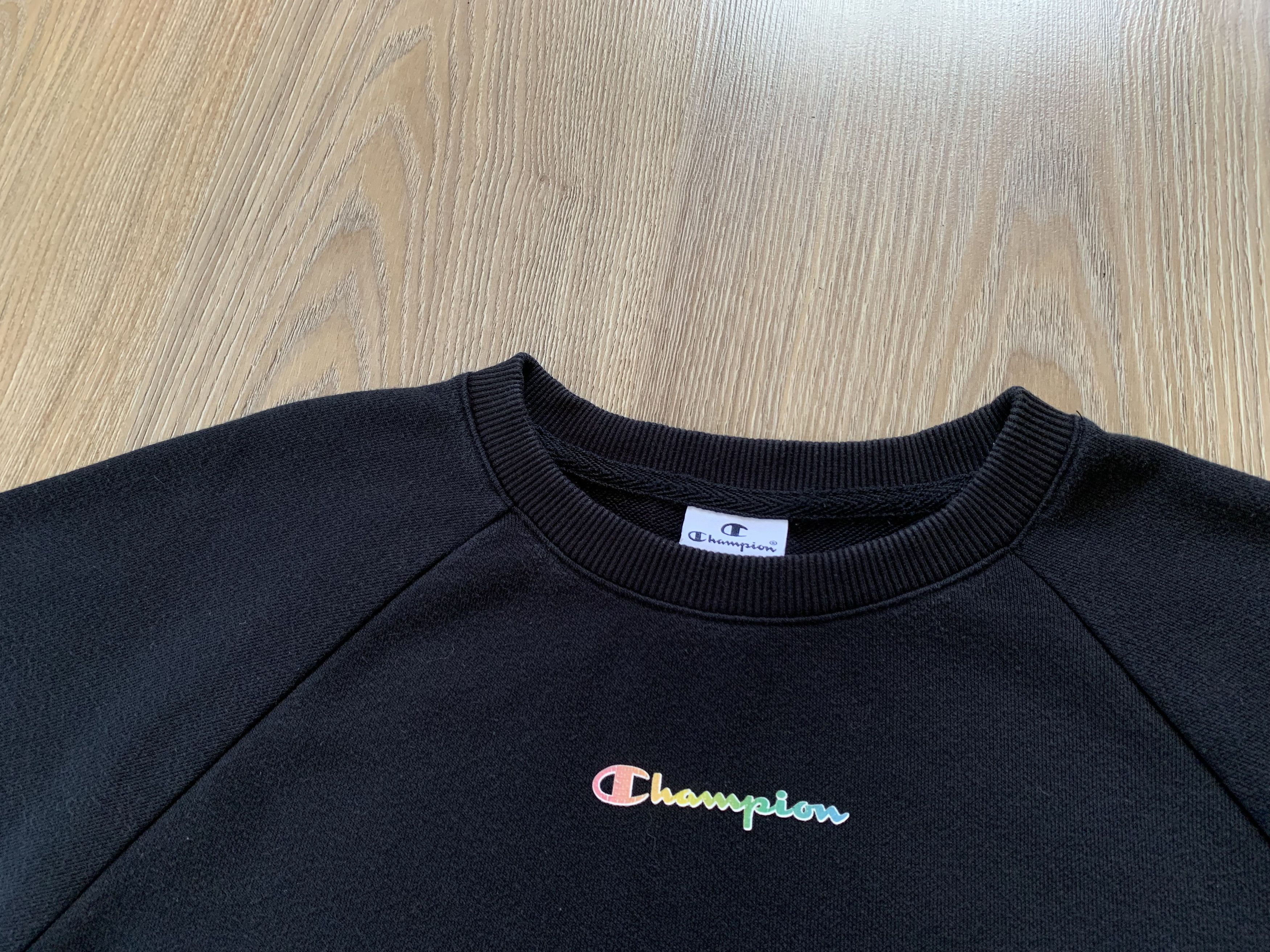 Champion × Vintage Champion Vintage Crop Top Printed Sweatshirt Size S / US 4 / IT 40 - 4 Thumbnail