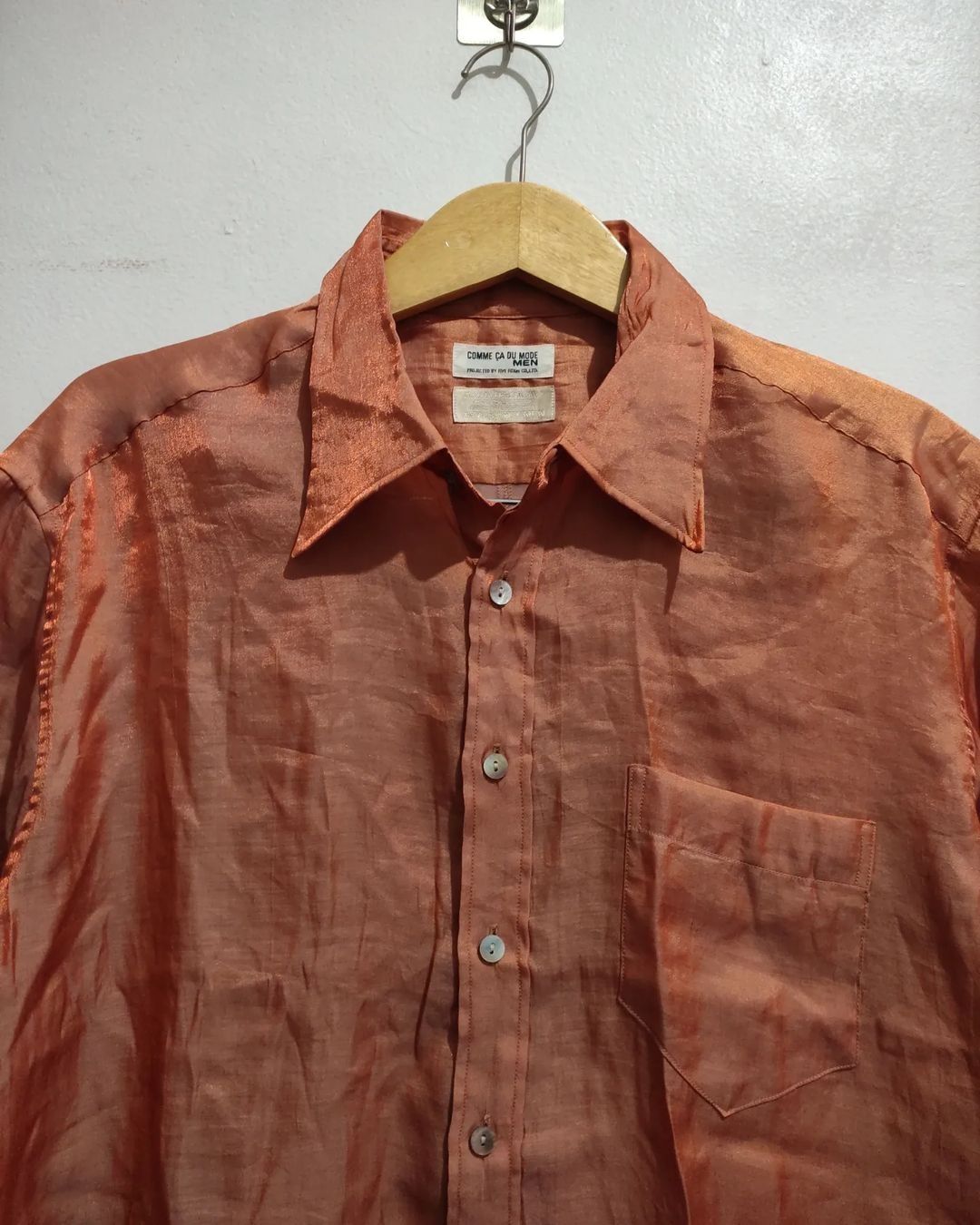 Comme Ca Ism × Japanese Brand Commecadumode Brik Red Vintage Shirt Size US M / EU 48-50 / 2 - 5 Thumbnail