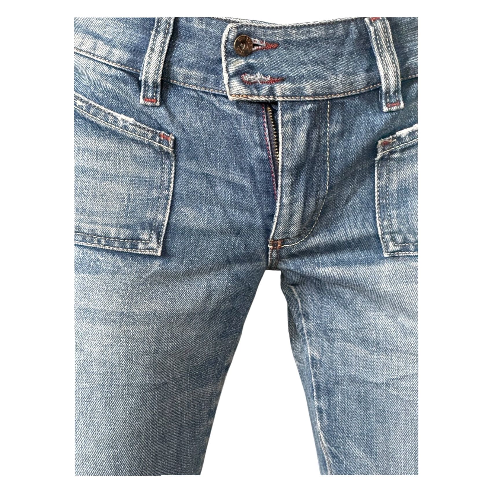 Diesel VINTAGE Diesel Jeans HUSH 30 Bootcut Flare Denim 0070L Made in Italy Women 30 Blue 2005 Size 30" / US 8 / IT 44 - 7 Thumbnail