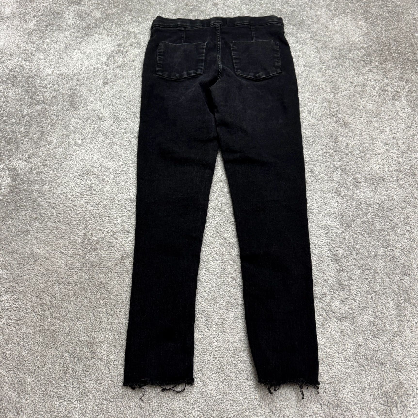 Free People Free People Jeans Jegging 29 Black High Rise Pull-On Slim Stretch Denim Women's Size 29" - 2 Thumbnail