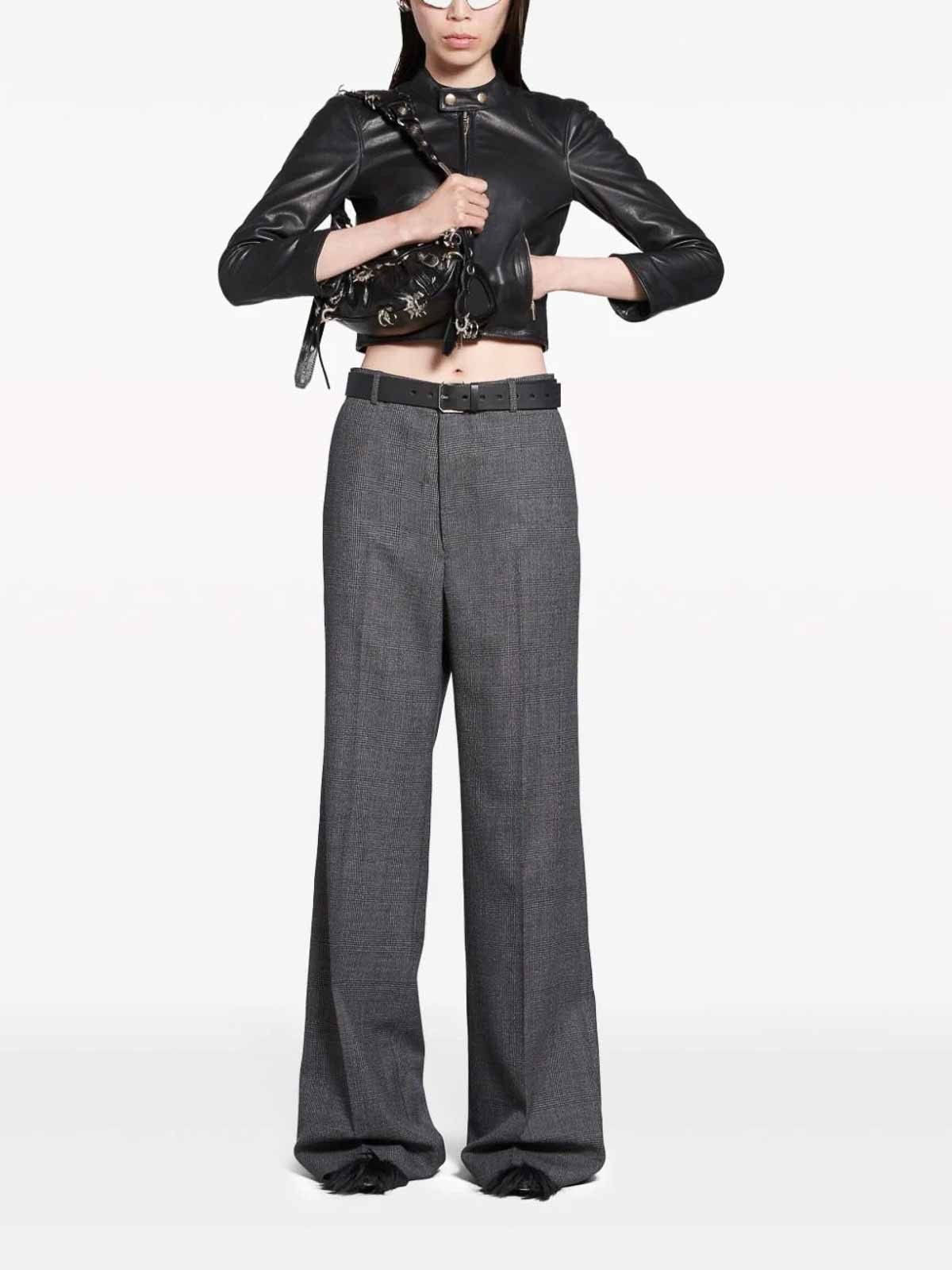 Balenciaga o1bcso1str1225 Dup / Regular Fit Tailored Pants in Grey Size 27" / US 4 / IT 40 - 2 Thumbnail