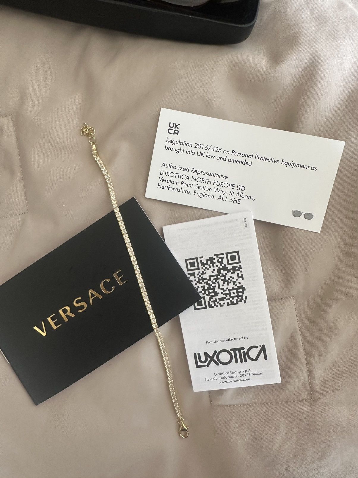 Versace Versace 4419 Amber Sunglasses – Box & Case Size ONE SIZE - 6 Thumbnail