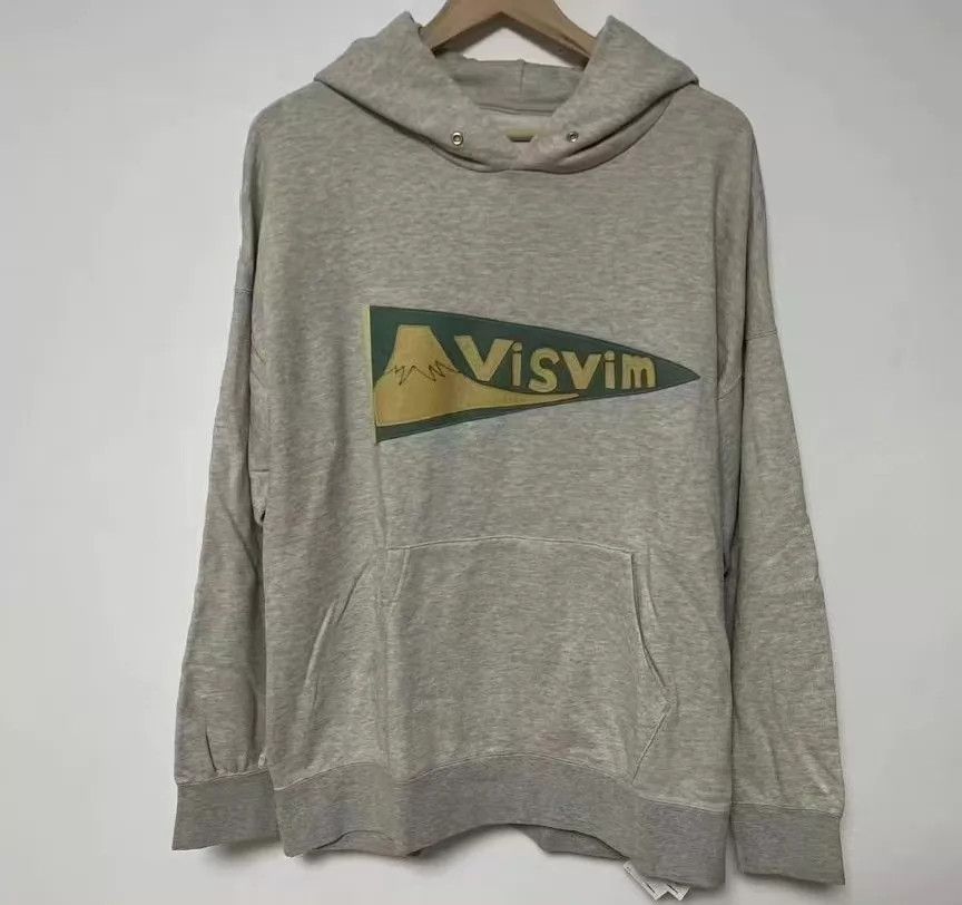Visvim visvim 18aw jumbo hoodie p.o grey4 w/ vv logo print Size US XL / EU 56 / 4 - 1 Thumbnail