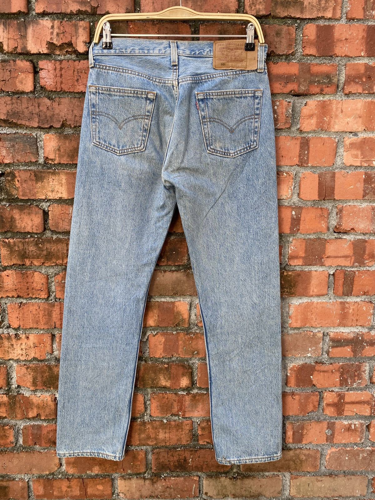 Levi's × Levi's Vintage Clothing × Vintage W31x30.5 vintage levi's 501 made in USA faded Size US 31 - 2 Thumbnail