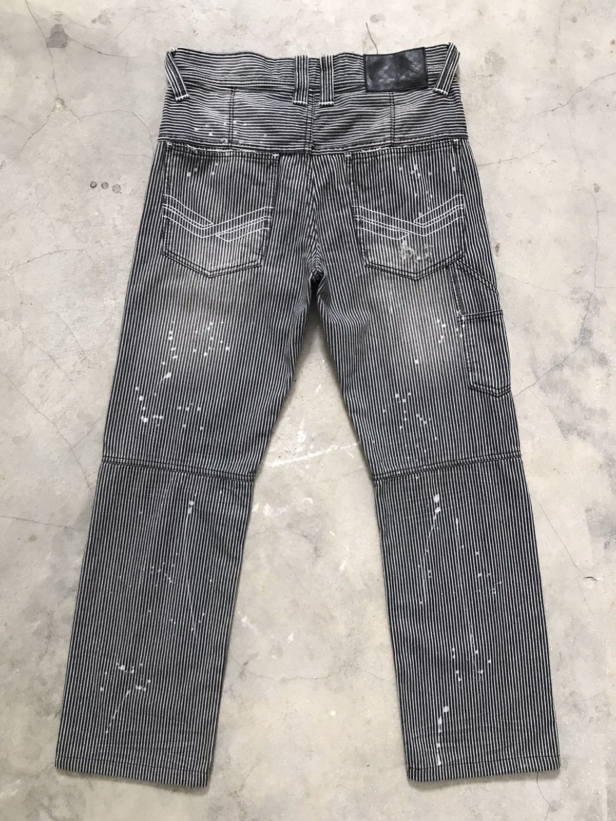 Karl Kani Karl Kani Ripped Hickory Carpenter Denim Jeans Size US 32 / EU 48 - 10 Thumbnail