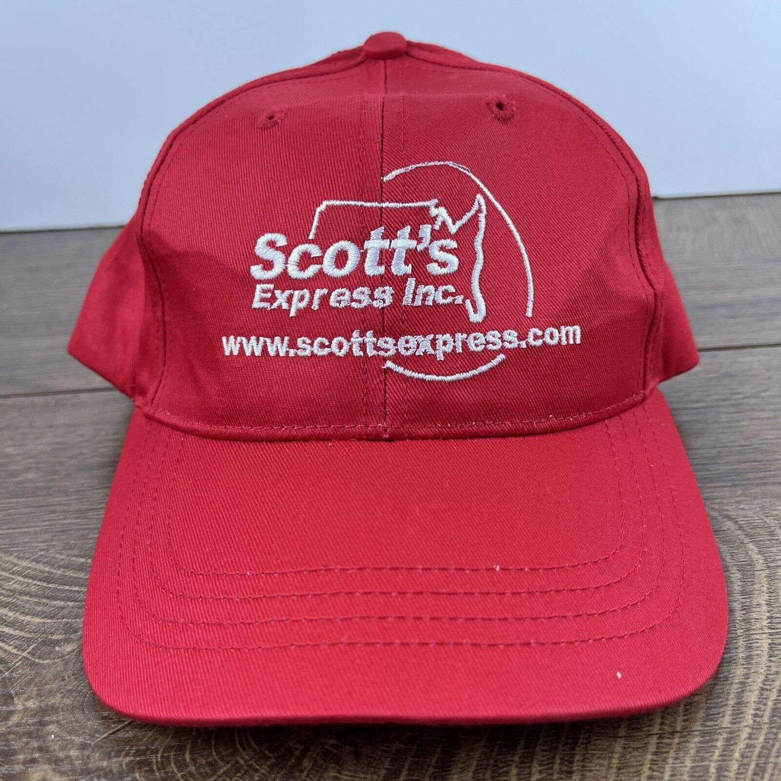 Other Scott Express Inc Hat Scott Red Hat Adjustable Adult Size Ha Size ONE SIZE - 2 Thumbnail