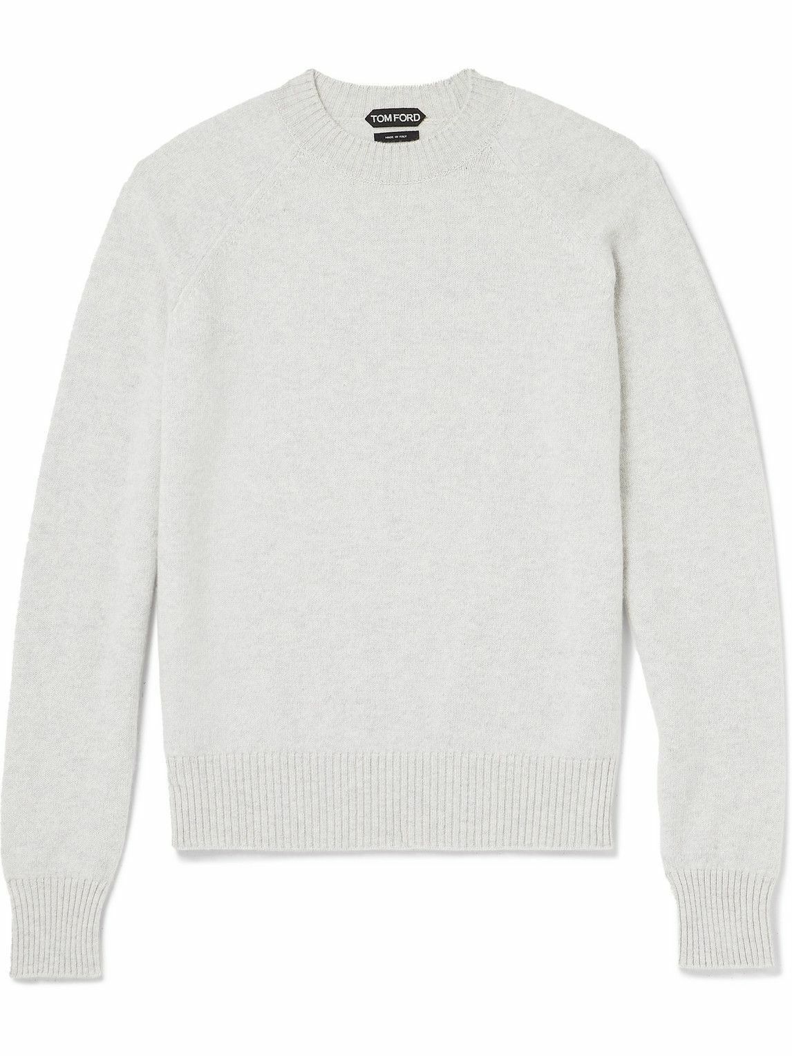 image of Tom Ford O1Loc1C0324 Tfk410 Sweater In Grey, Men's (Size Small)