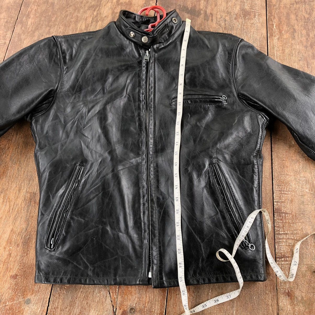 Schott Vintage Schott Leather Jacket Made In USA Size US L / EU 52-54 / 3 - 16 Thumbnail