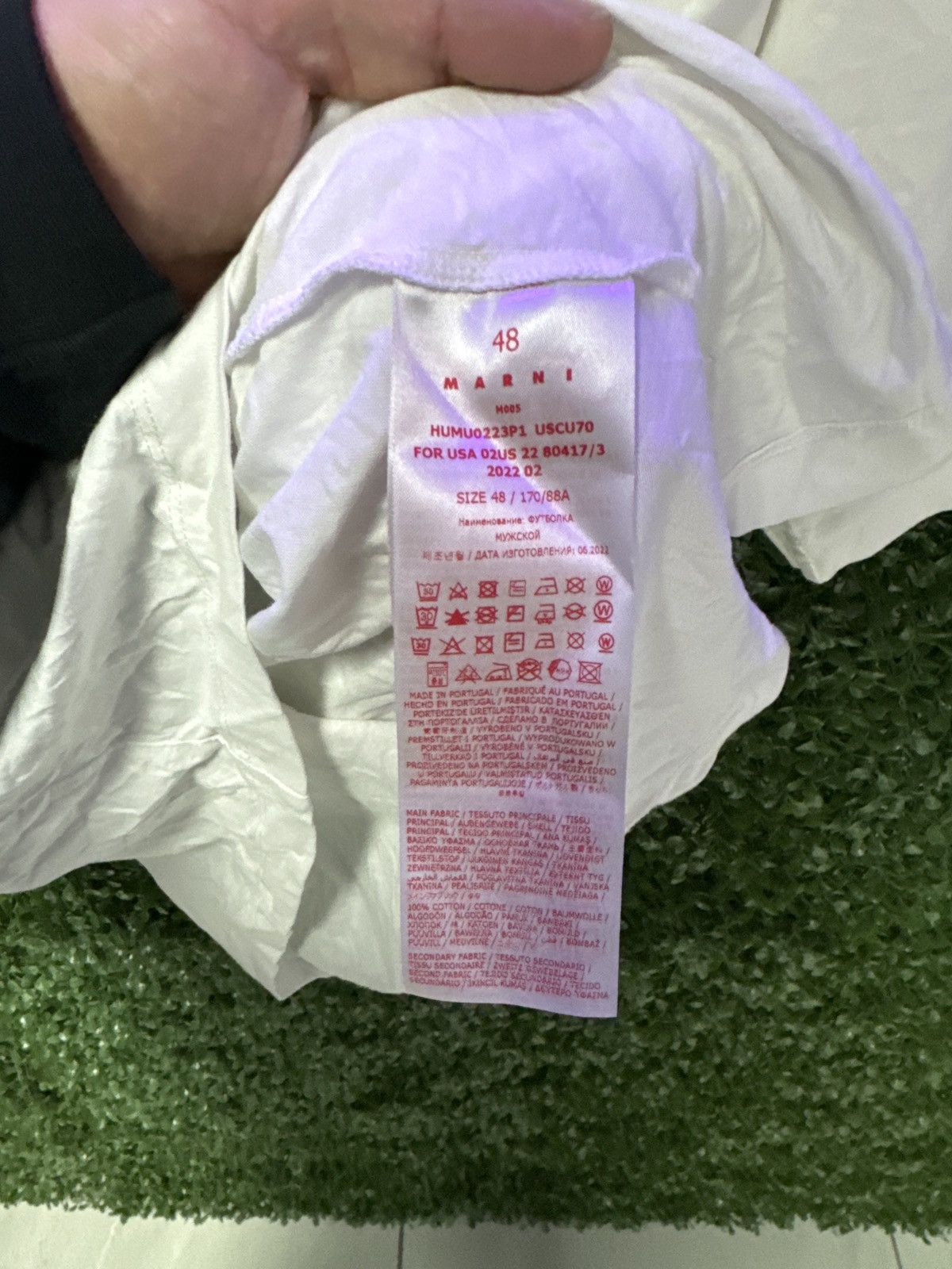 Marni Marni white tee Size US L / EU 52-54 / 3 - 3 Thumbnail