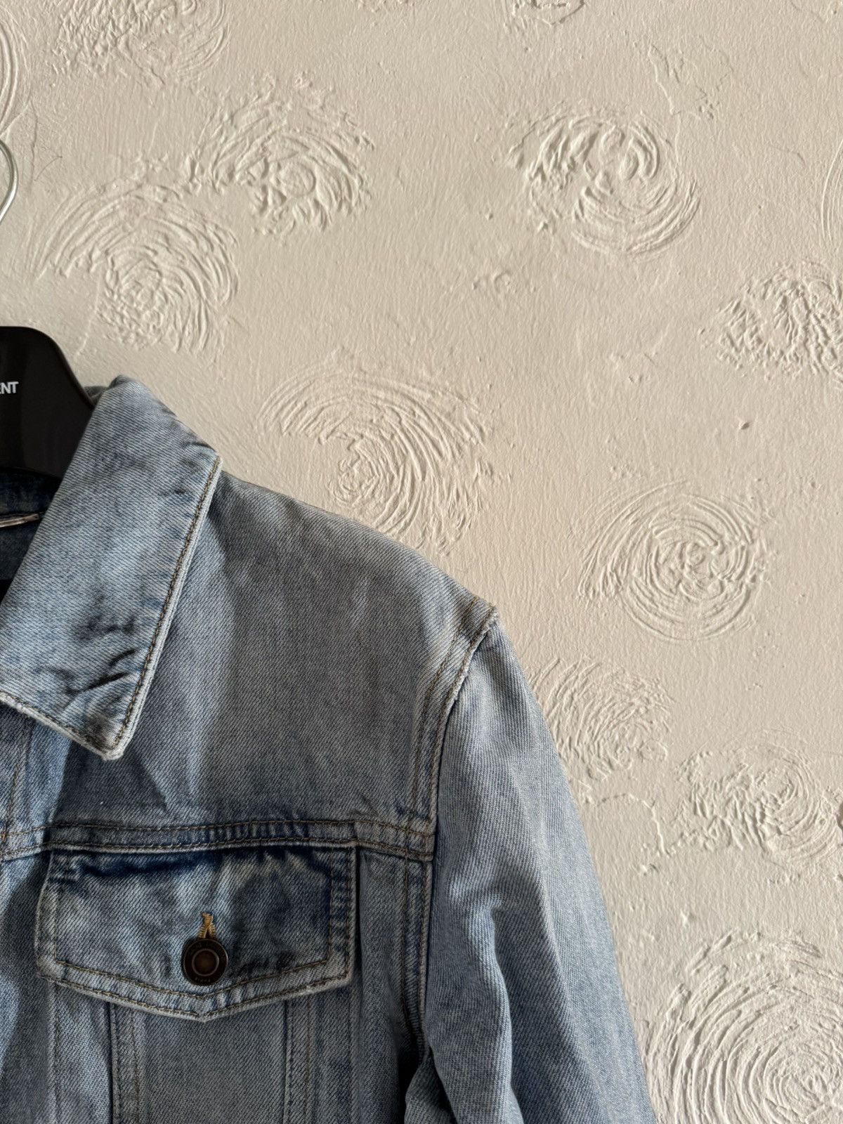 Hedi Slimane × Saint Laurent Paris Saint Laurent Distressed Denim Jacket Size US S / EU 44-46 / 1 - 5 Thumbnail