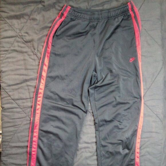 Nike × Vintage Vintage Y2K Nike Striped Sweat Pants Joggers Trainers Size US 30 / EU 46 - 2 Thumbnail