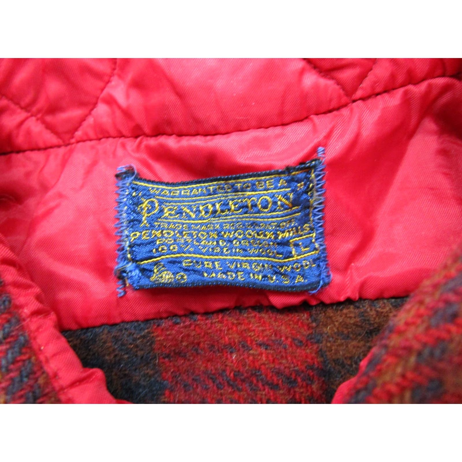 Pendleton VINTAGE Pendleton Wool Jacket Shirt Shacket Plaid Mens Size L Outdoors Camping Size US L / EU 52-54 / 3 - 2 Thumbnail