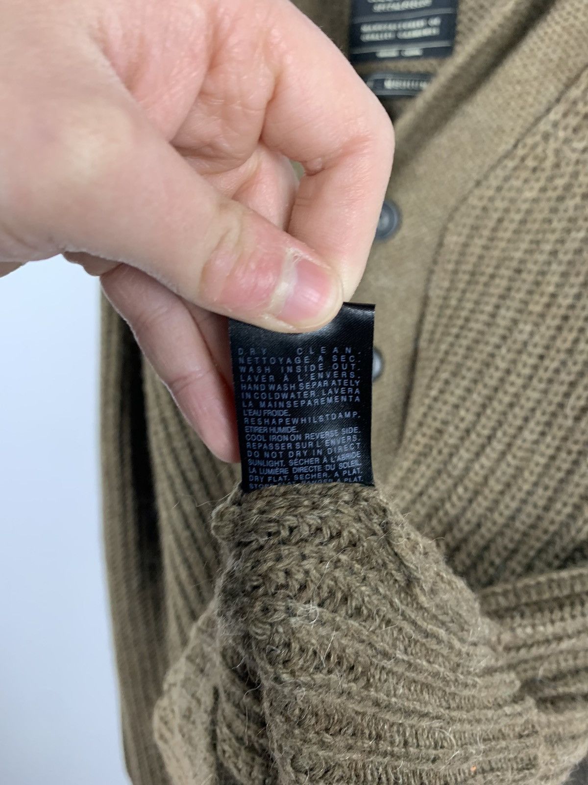 Allsaints Spitalfields Furness Cardigan Men’s Size M Olive