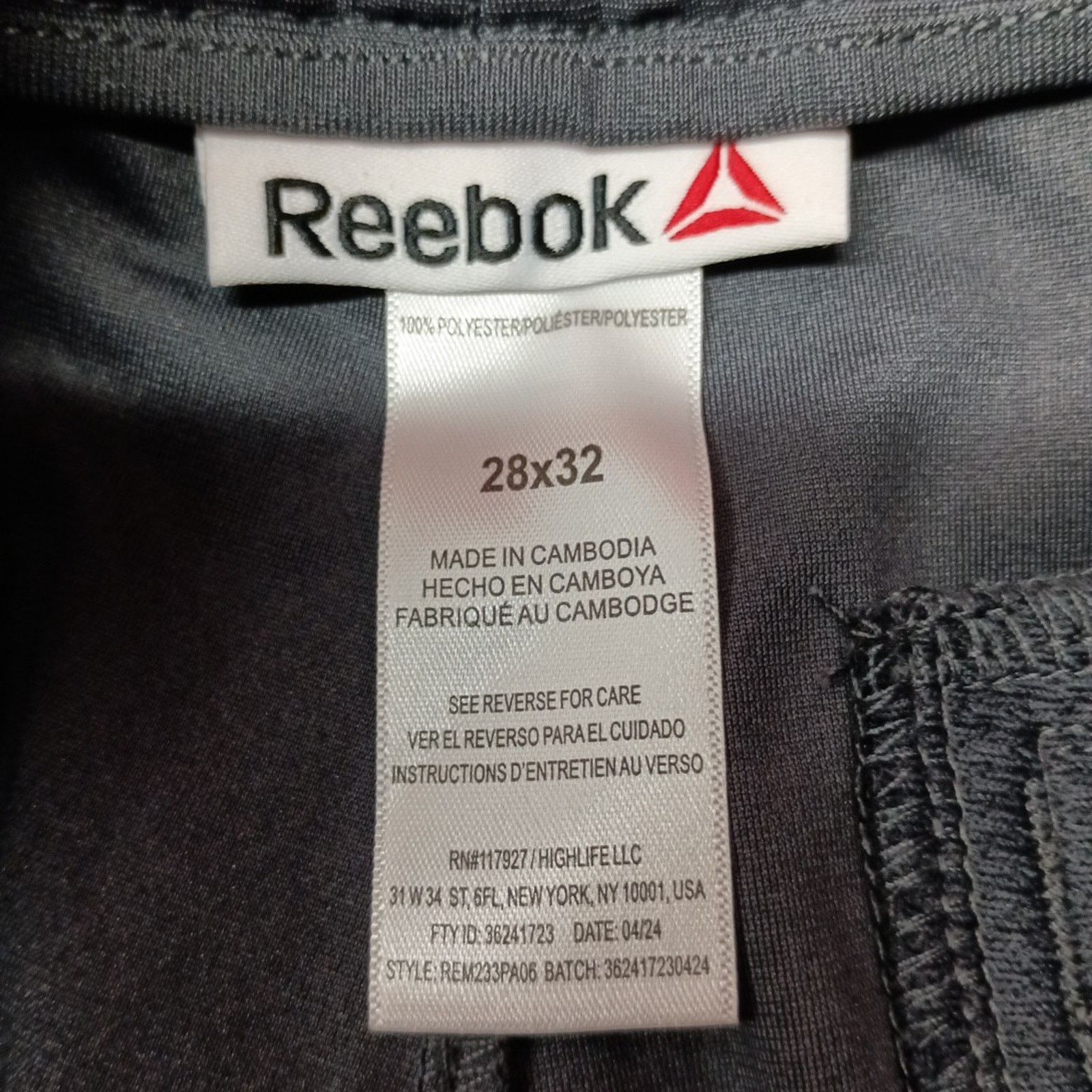 Reebok Reebok Anchor Tapered Five Pocket Pants Men's 28x32 Ebony Size US 28 / EU 44 - 5 Thumbnail