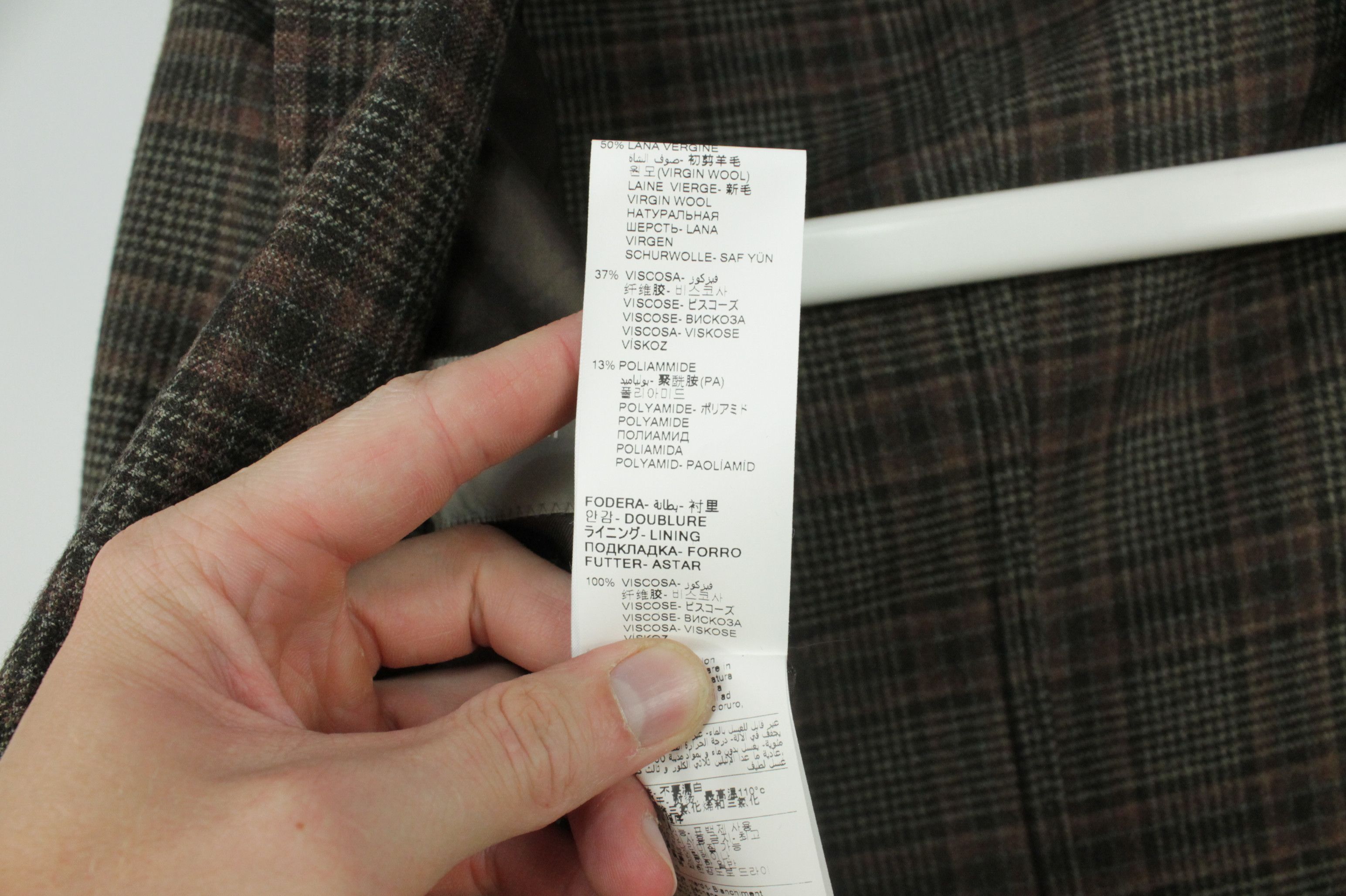 Paoloni PAOLONI Brown Flannel Wool Plaid Sport Coat Blazer Jacket Size US M / EU 48-50 / 2 - 12 Thumbnail