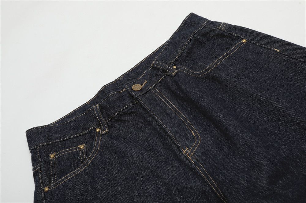 Japanese Brand × Jean American high street loose-fitting topstitched cargo jeans Size US 34 / EU 50 - 4 Thumbnail
