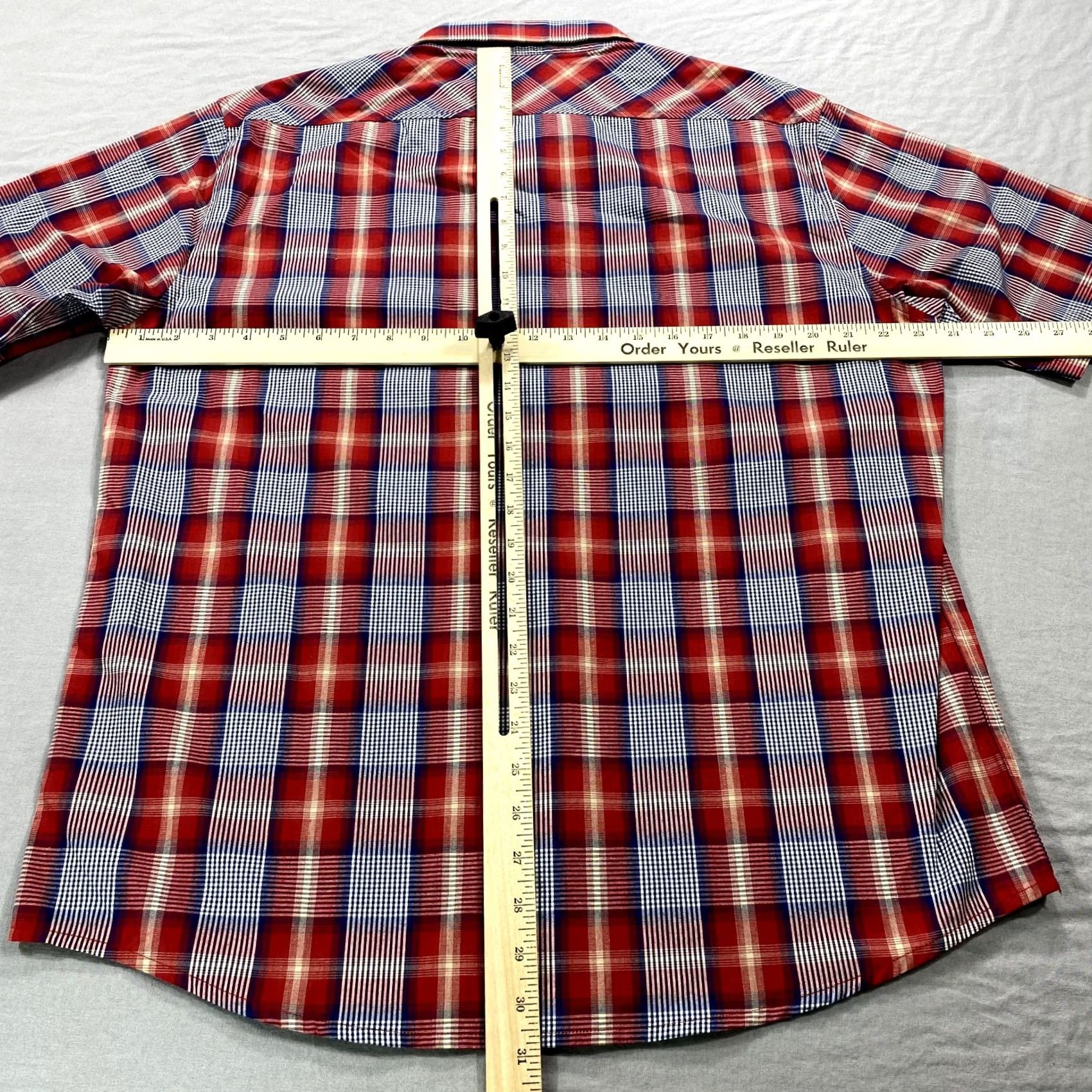 Pendleton Pendleton Wave Shirt Mens L Red Plaid Button Up Casual Outdoor 90s American USA Short Sleeve Collared Cotton Shirt Mens Size US L / EU 52-54 / 3 - 4 Thumbnail