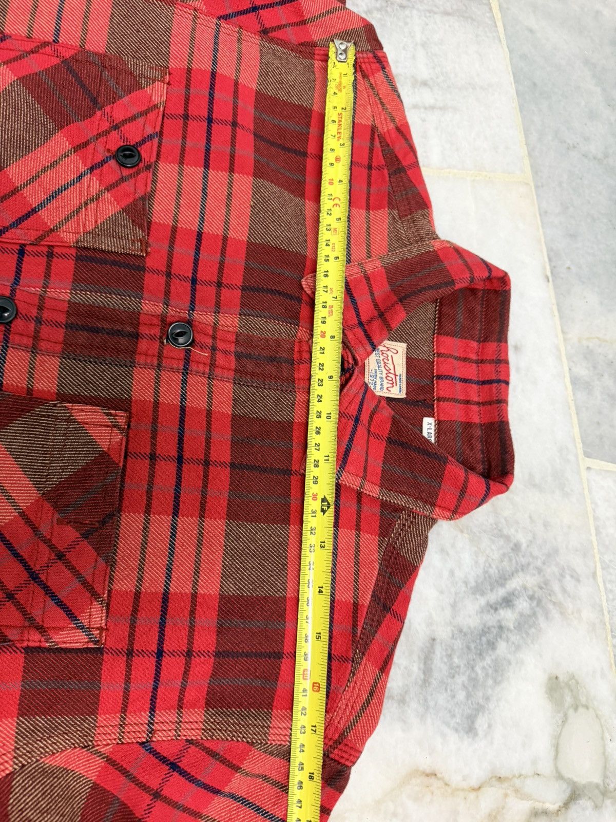 Japanese Brand Houston Flannel Heavy Cotton Union Made Size US XL / EU 56 / 4 - 5 Thumbnail