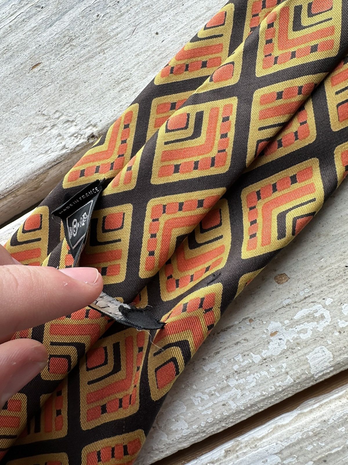 Lanvin × Vintage VINTAGE 90s Lanvin Men’s Tie Pure Silk luxury old money Size ONE SIZE - 6 Thumbnail