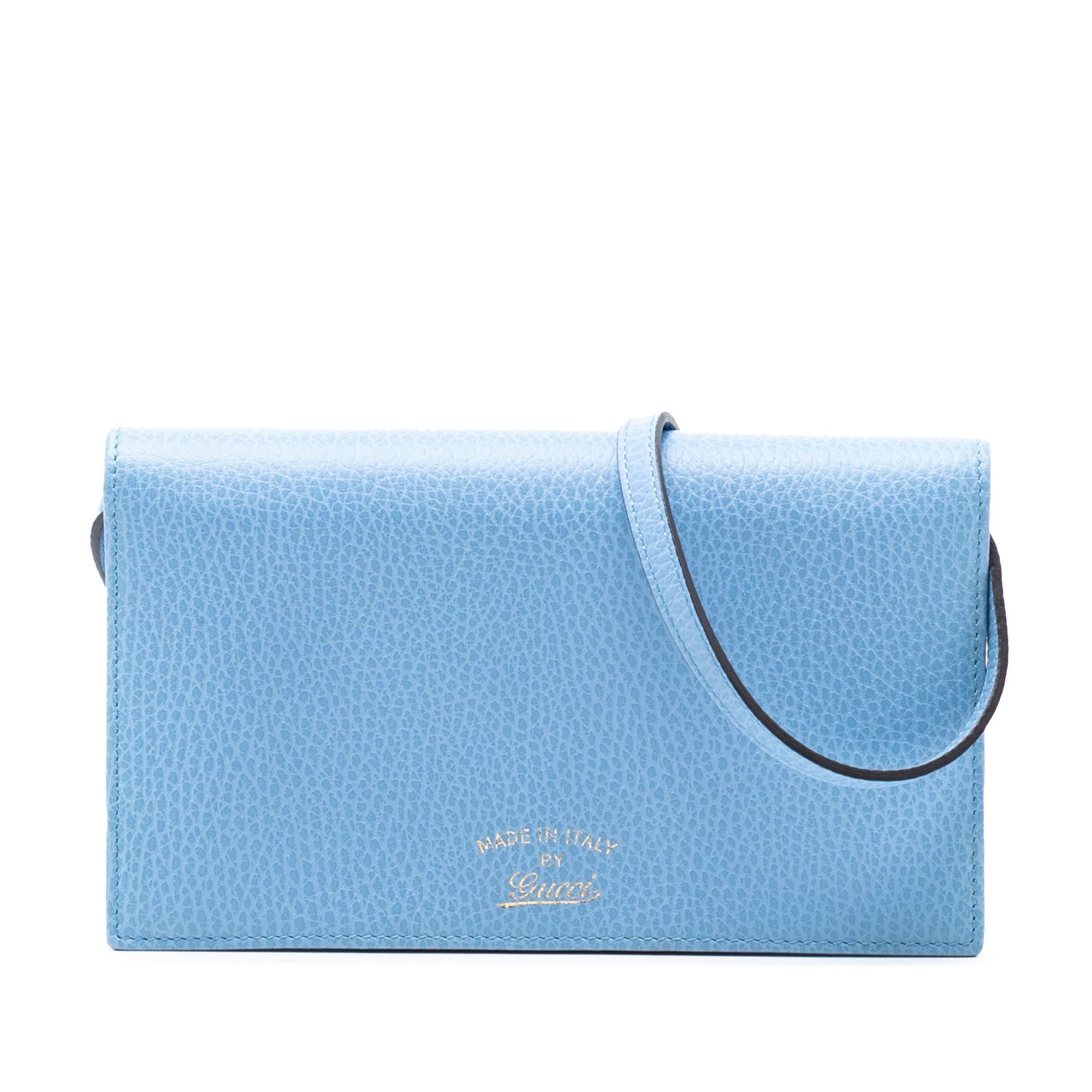 Gucci Gucci Dollar Calfskin Swing Wallet On Strap Size ONE SIZE - 1 Thumbnail