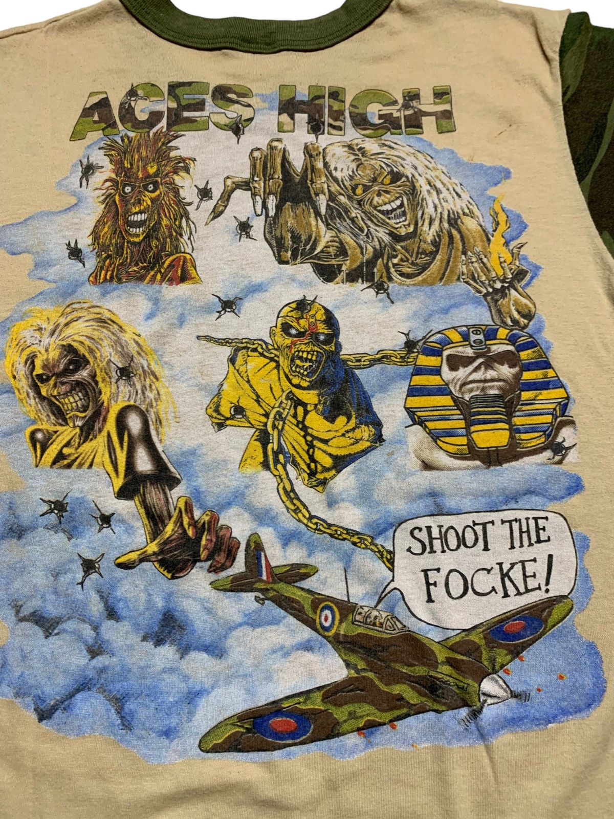 Iron Maiden × Vintage Rare vintage Iron Maiden Aces High camo Size US S / EU 44-46 / 1 - 7 Thumbnail
