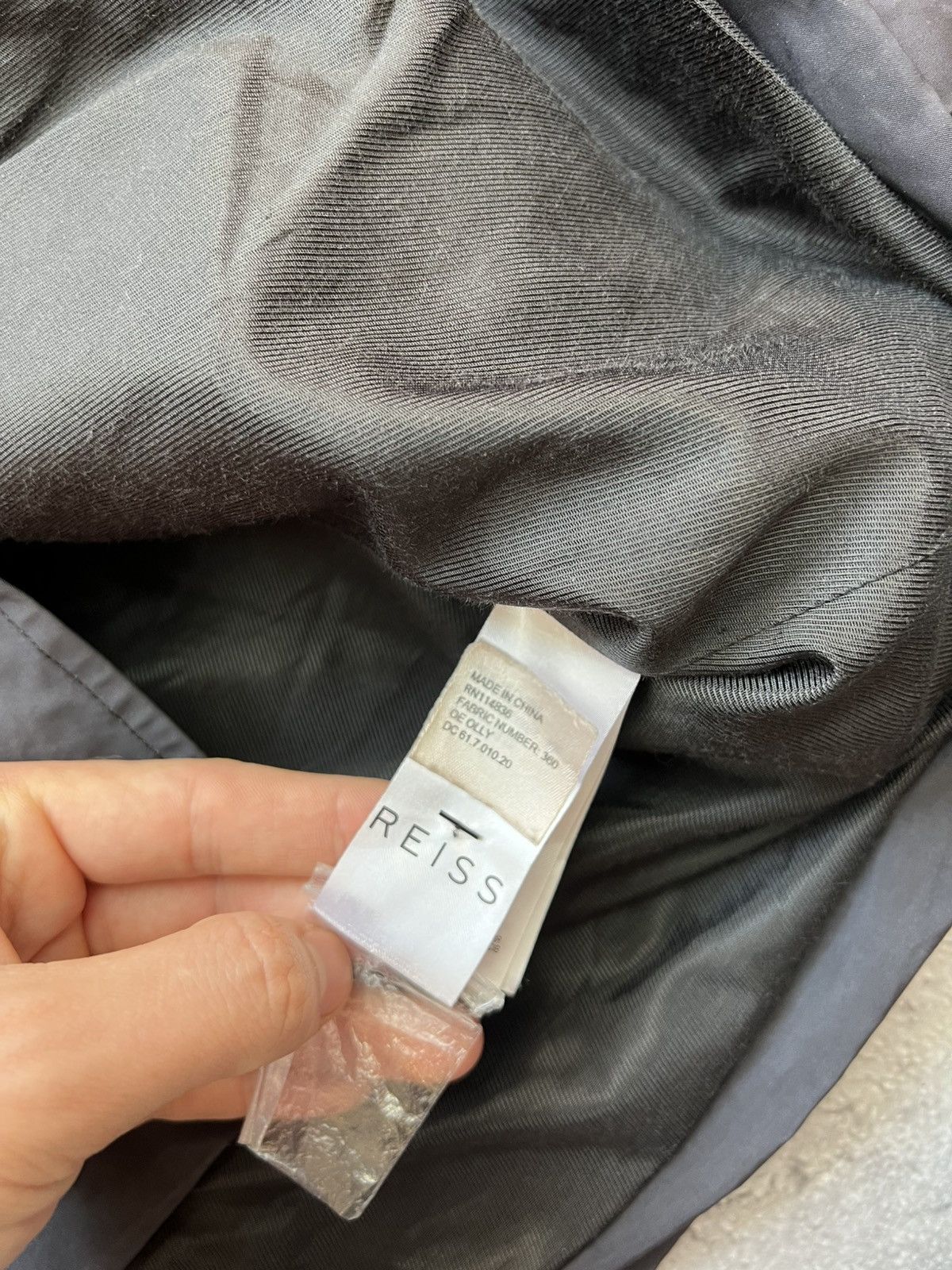 Reiss Reiss Mens Double-Breasted Trench Coat Lightweight Overcoat Size US L / EU 52-54 / 3 - 5 Thumbnail