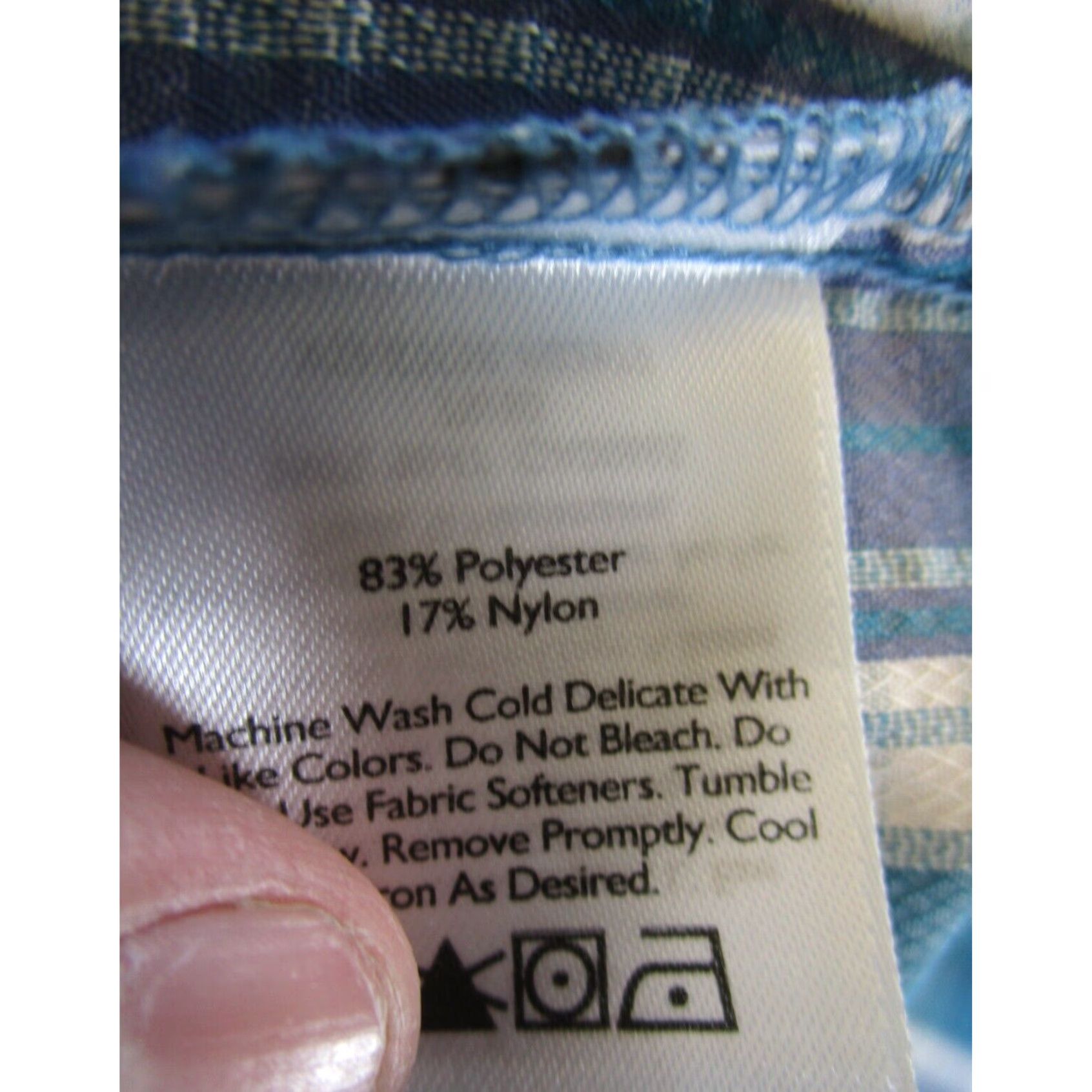 Eddie Bauer Eddie Bauer Womens Small Blue Plaid Shirt Button Up Hiking Lightweight Size S / US 4 / IT 40 - 7 Thumbnail