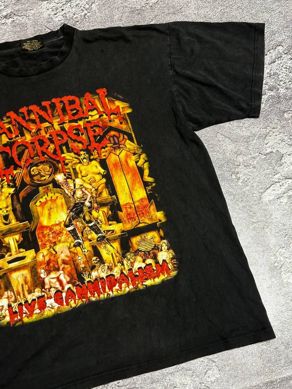 Band Tees × Vintage Rare!! Vintage 2002 Cannibal Corpse Butchered At Birth Tee Size US L / EU 52-54 / 3 - 6 Thumbnail
