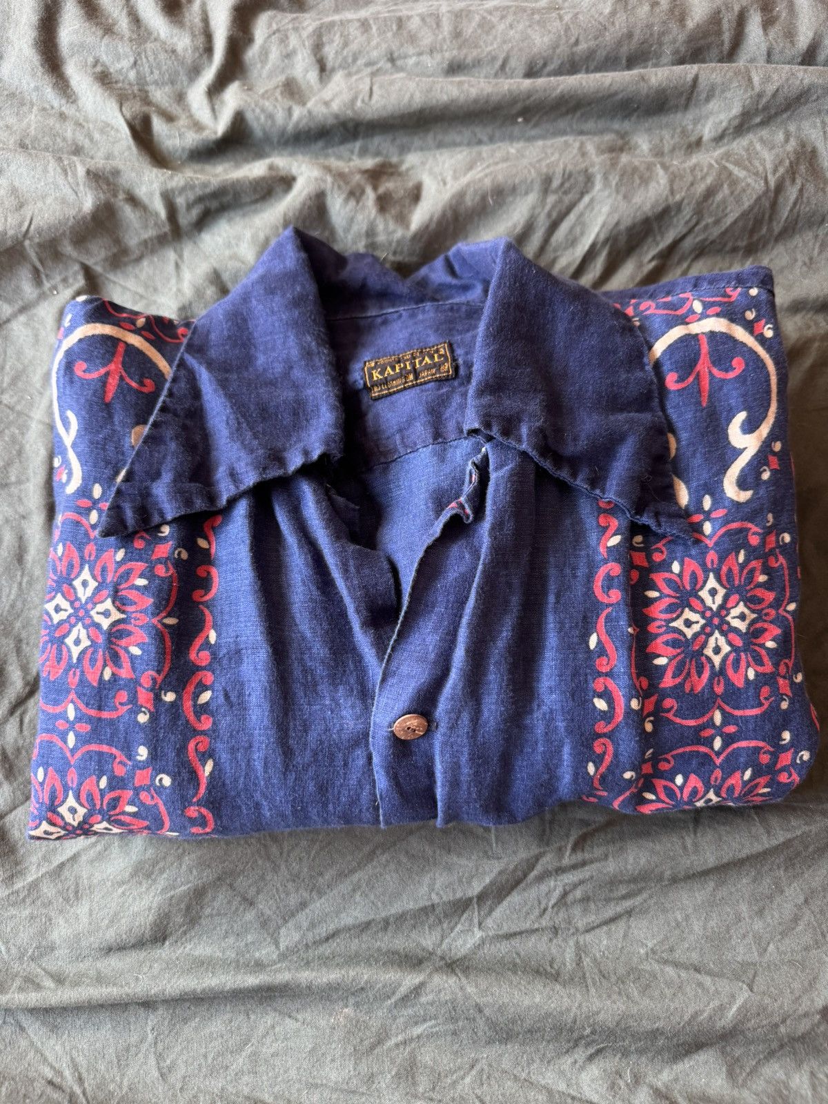Kapital French Cross Linen Button-Down Size US XL / EU 56 / 4 - 1 Thumbnail