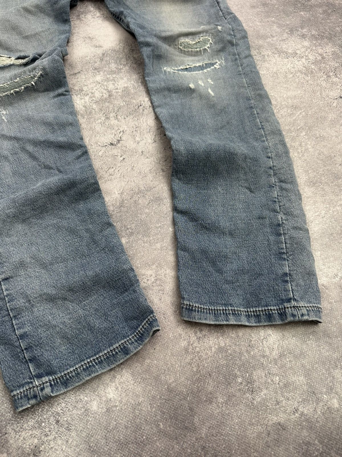 Diesel Vintage Y2K Diesel Distressed Blue Faded Krooley Joggjeans Size US 28 / EU 44 - 5 Thumbnail