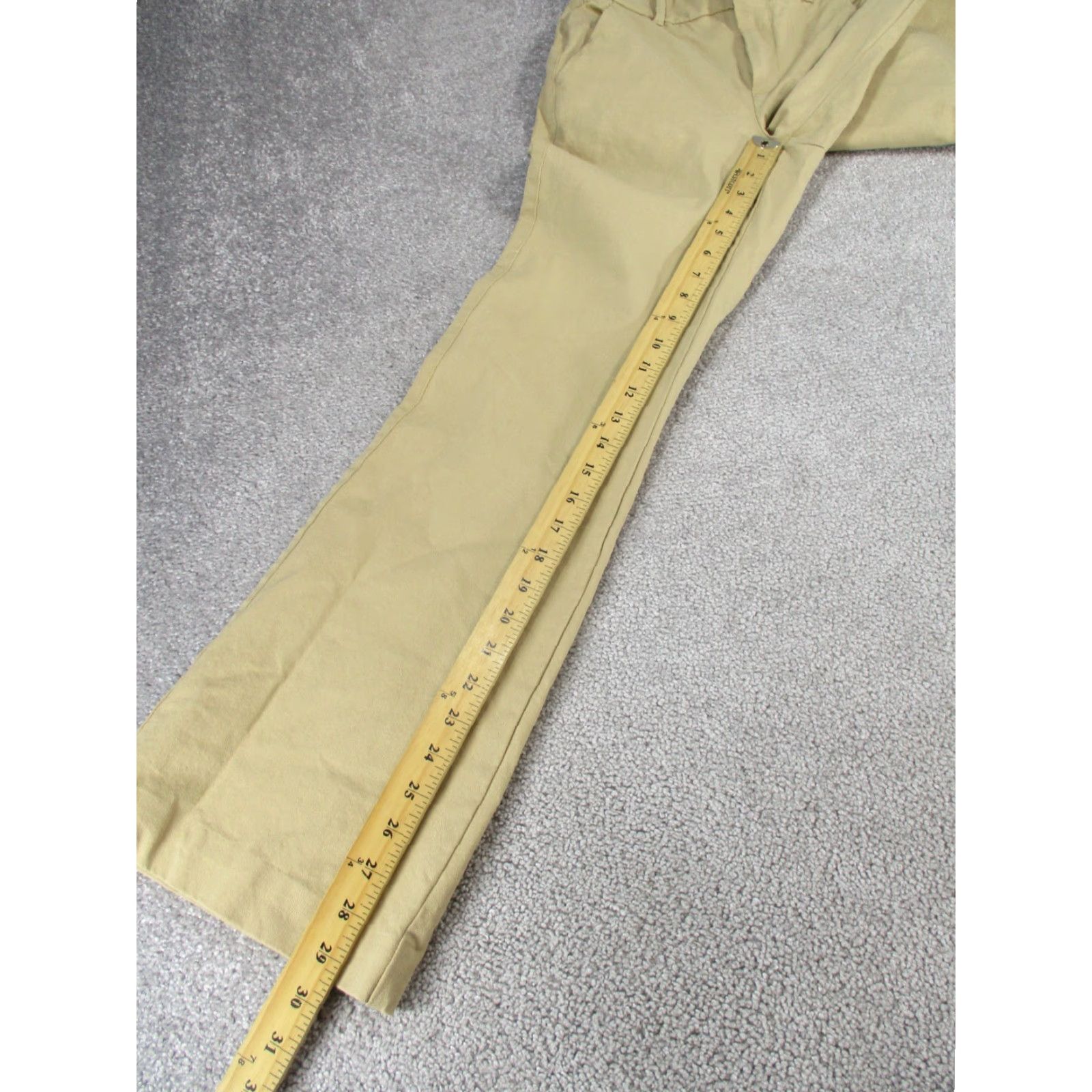 Everlane Everlane Pants Womens 0 Beige Khaki Cotton Flare Chino Size 25" / US 0 / IT 36 - 4 Thumbnail