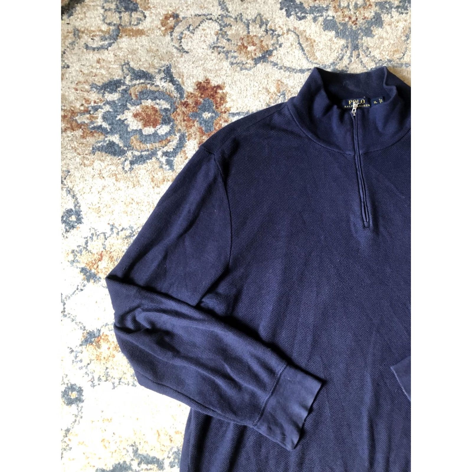 Polo Ralph Lauren VINTAGE Polo Ralph Lauren Sweater Mens XL Quarter Zip Pullover Pony Casual Size US XL / EU 56 / 4 - 3 Thumbnail