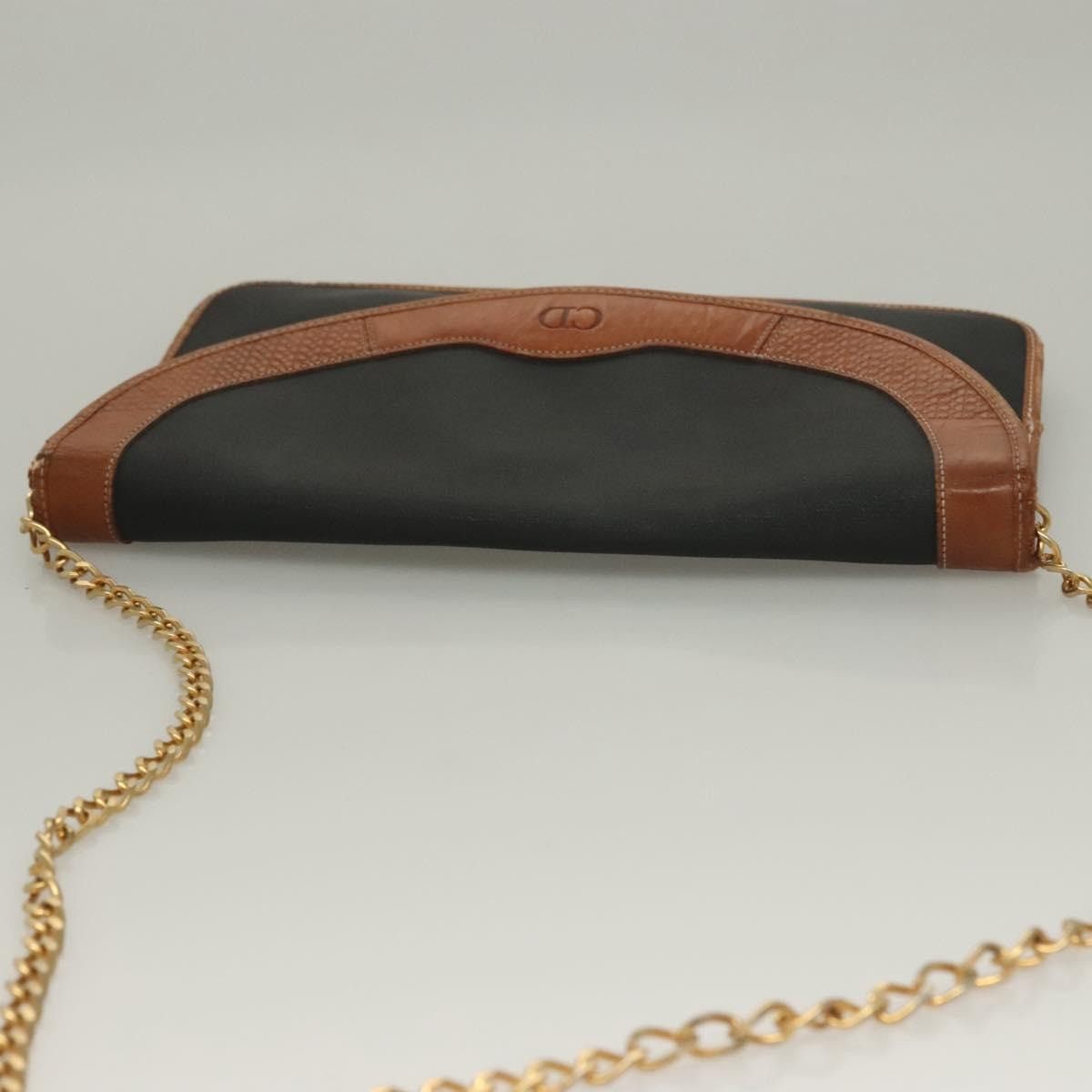 Dior DIOR Chain Shoulder Bag Leather Black Gold Size ONE SIZE - 6 Thumbnail