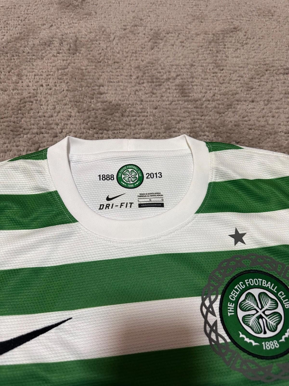Nike CELTIC 2012/13 SHIRT ANNIVERSARY FOOTBALL SOCCER JERSEY Size US L / EU 52-54 / 3 - 4 Thumbnail