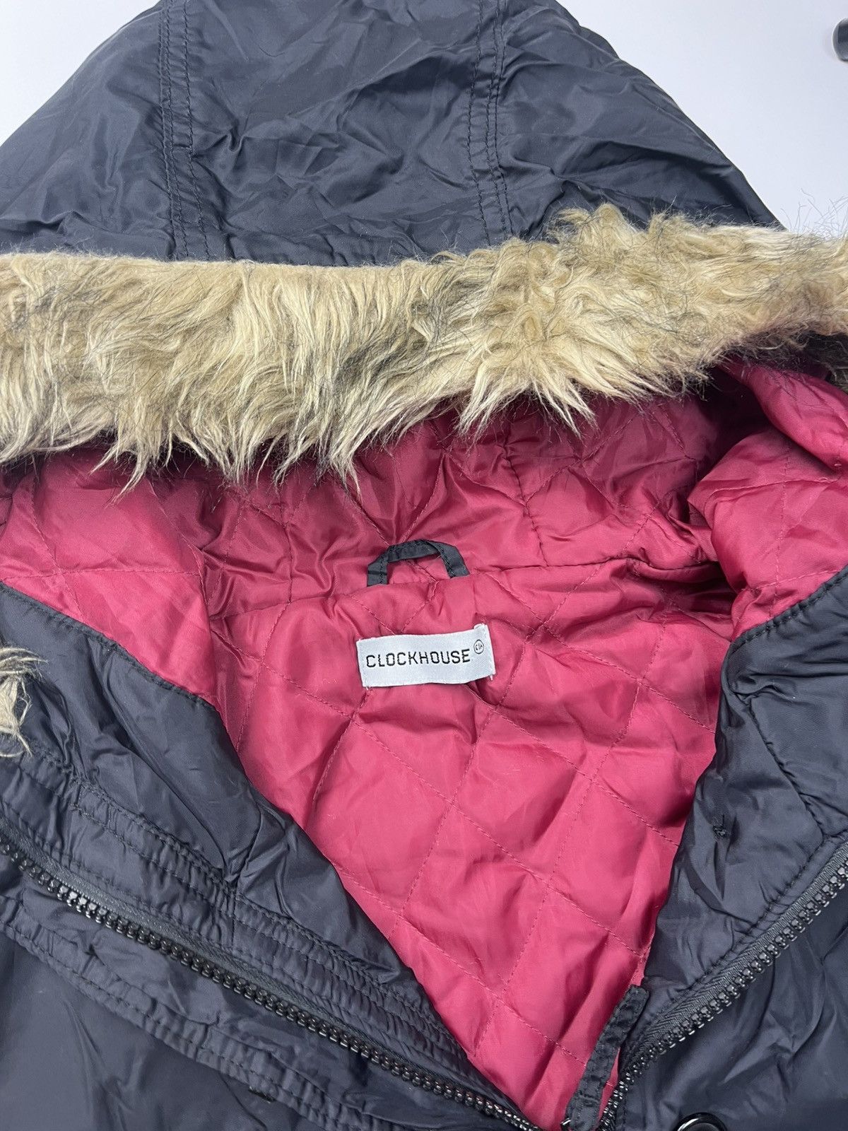If Six Was Nine Y2K Opium Faux Fur LGB Style Bomber Zip Hood Jacket Size US M / EU 48-50 / 2 - 7 Thumbnail