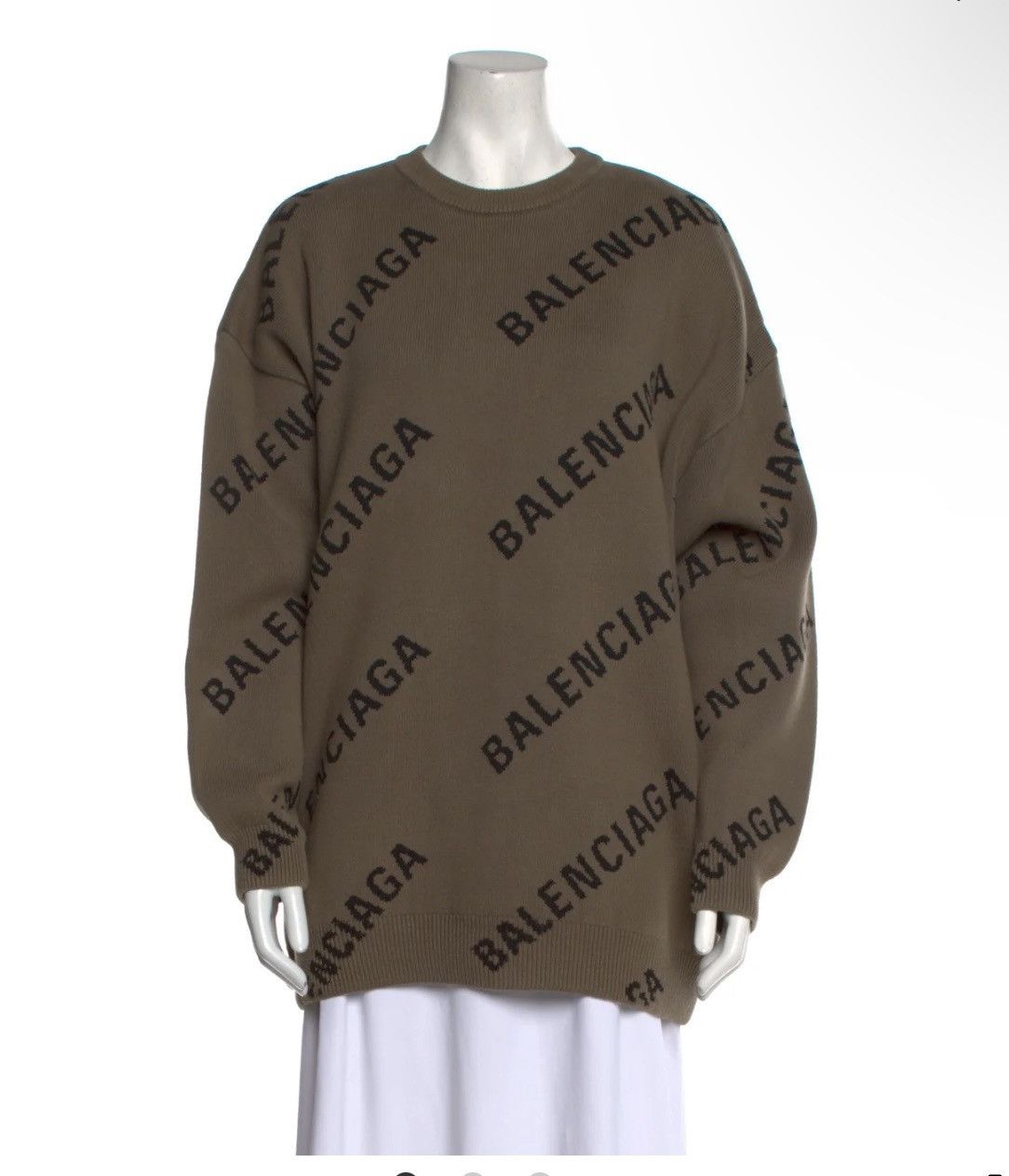 Balenciaga logo knit sweater